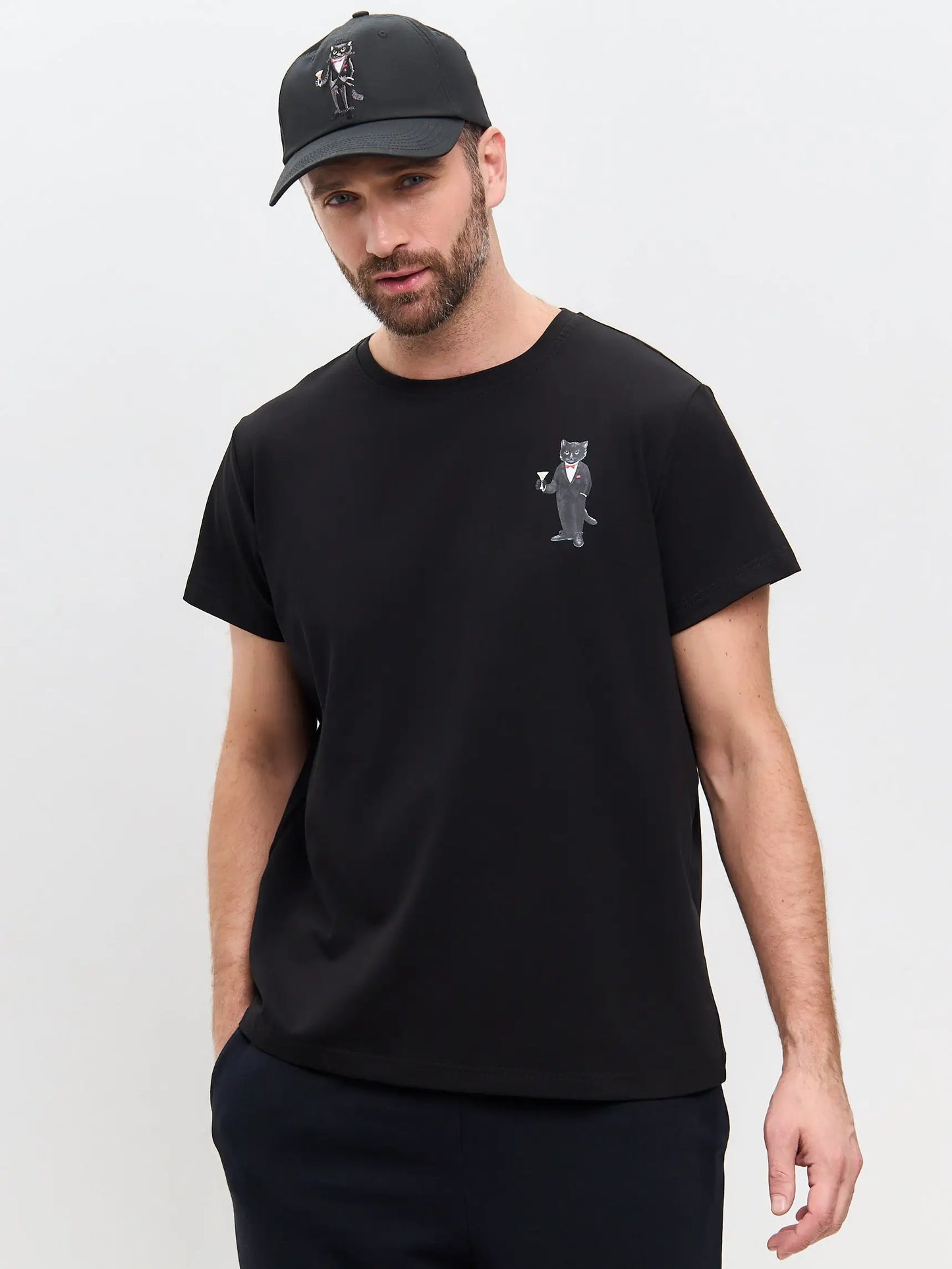 Black cap with dandy cat - Funny Cat | For Cat Lovers | CAT by maniita lacitta