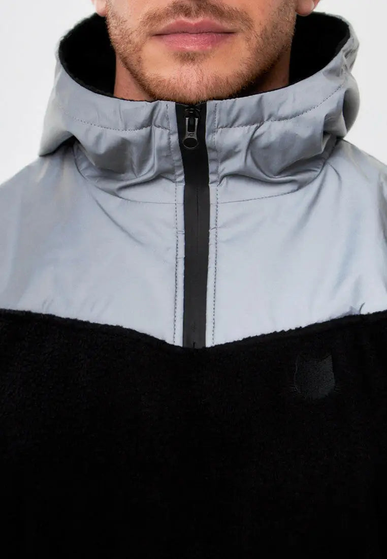 Black fleece hoodie catrainm - Funny Cat Fleece (recycled) | For Cat Lovers | CAT by maniita lacitta