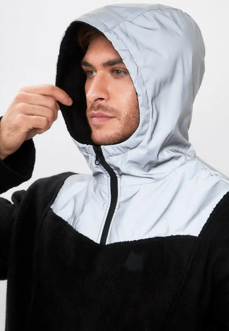 Black fleece hoodie catrainm - Funny Cat Fleece (recycled) | For Cat Lovers | CAT by maniita lacitta