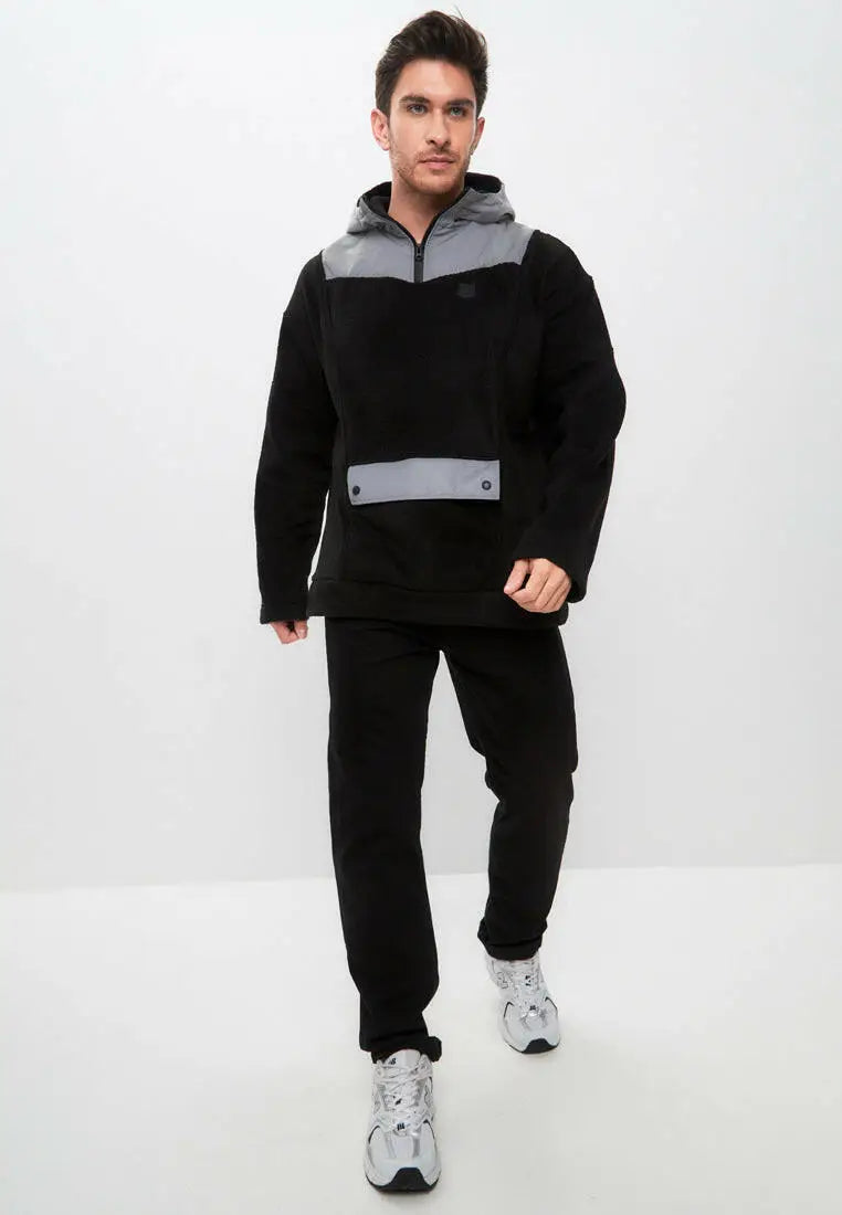 Black fleece hoodie catrainm - Funny Cat Fleece (recycled) | For Cat Lovers | CAT by maniita lacitta