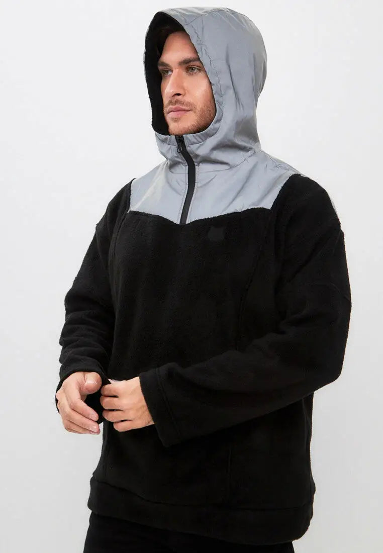 Black fleece hoodie catrainm - Funny Cat Fleece (recycled) | For Cat Lovers | CAT by maniita lacitta