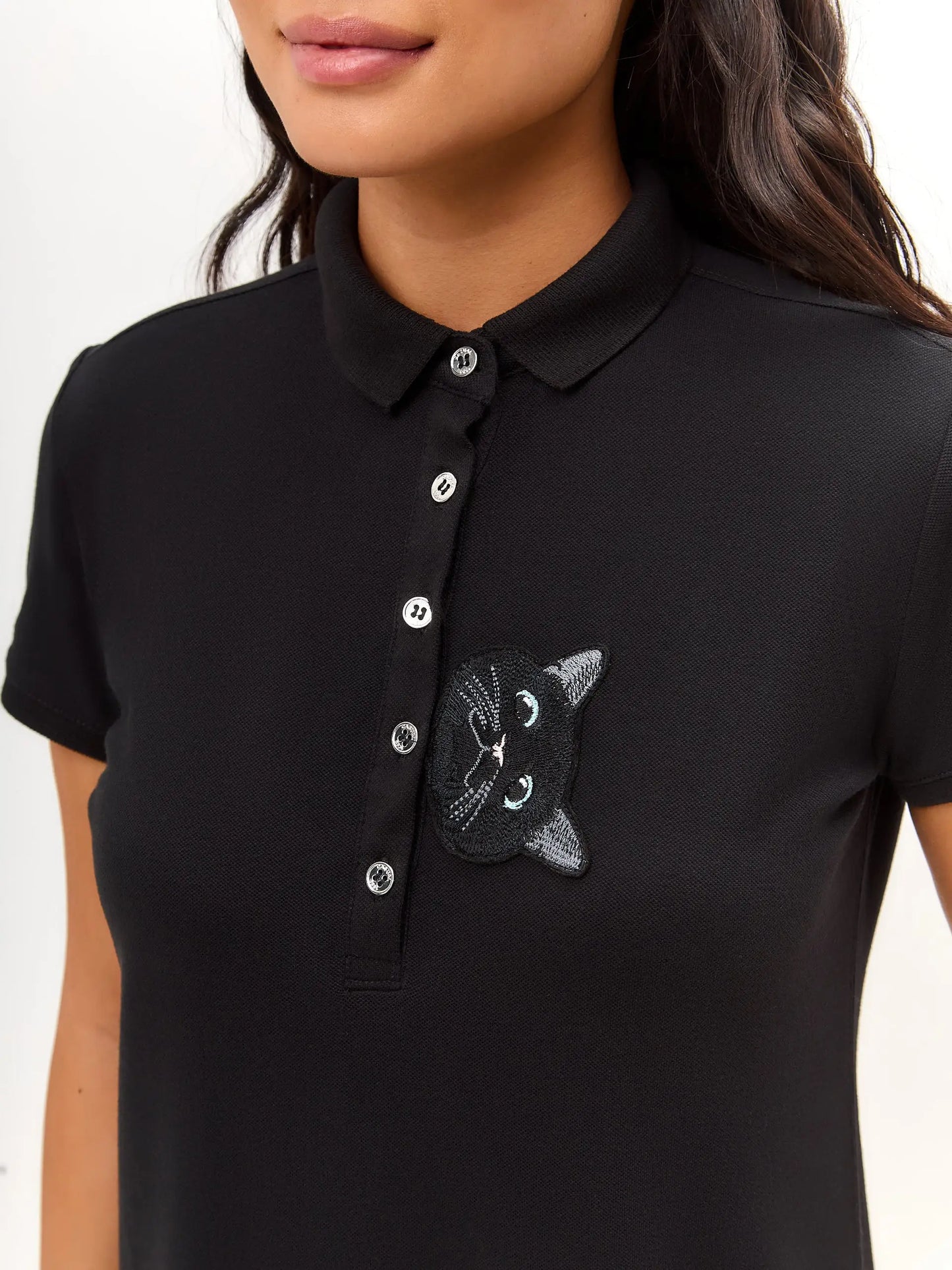 Black Polo Dress CAT - Polo t-shirt & dress