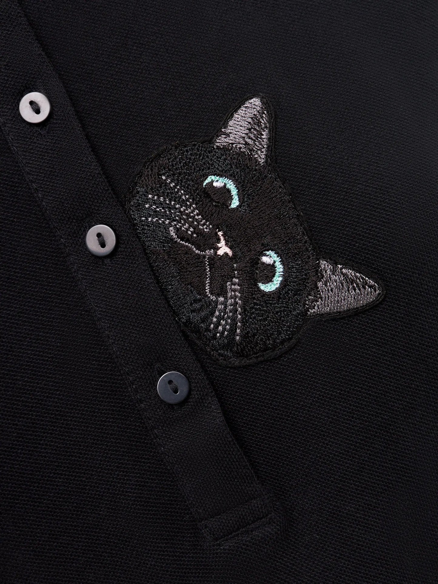 Black Polo T-shirt CAT - Polo t-shirt & dress