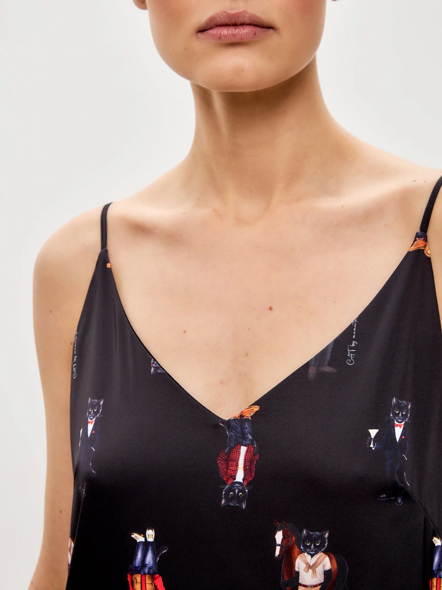 Black silk loungewear - Loungewear