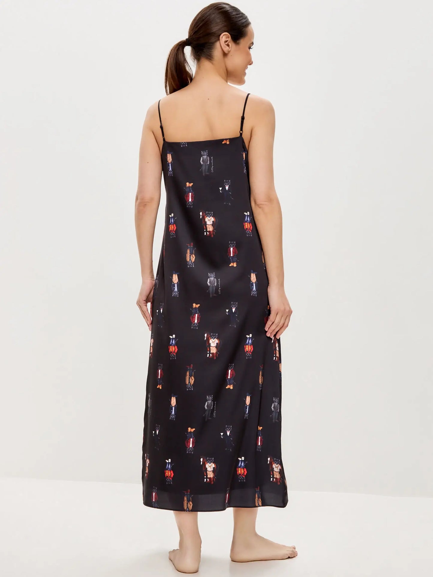 Black silk loungewear - Loungewear
