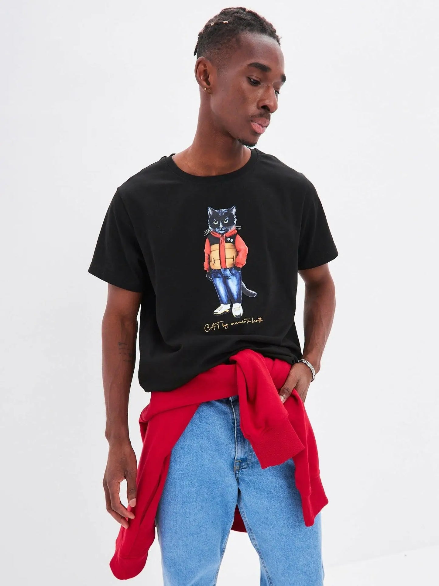 Printed T-shirt SPORT CASUAL CAT - Maniita Lacitta