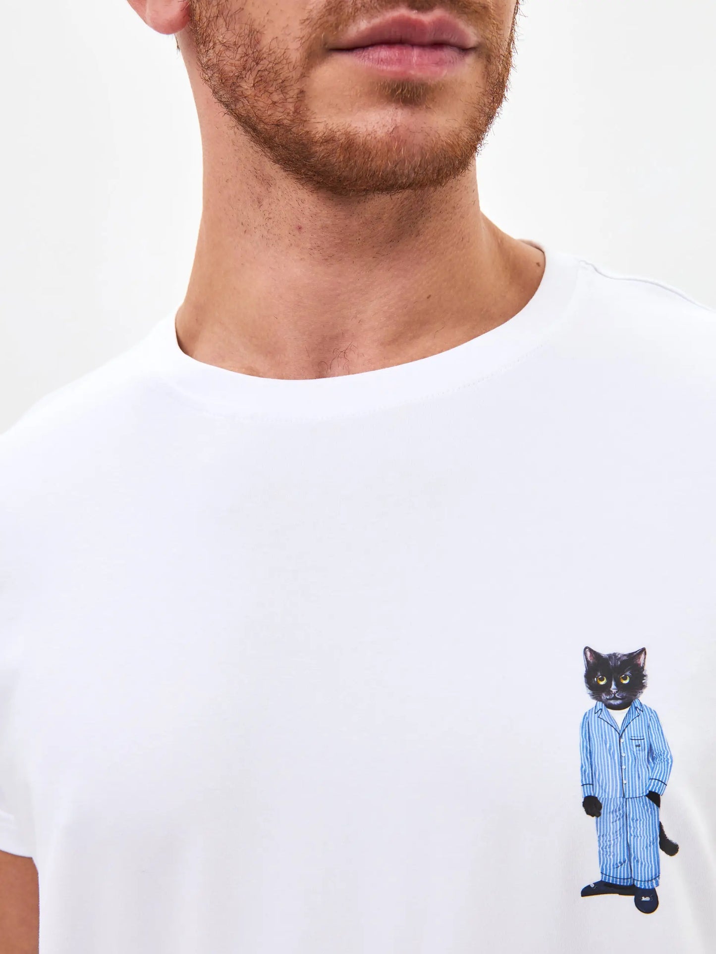 Blue pajamas catsleepm - Funny Cat Loungewear | For Cat Lovers | CAT by maniita lacitta