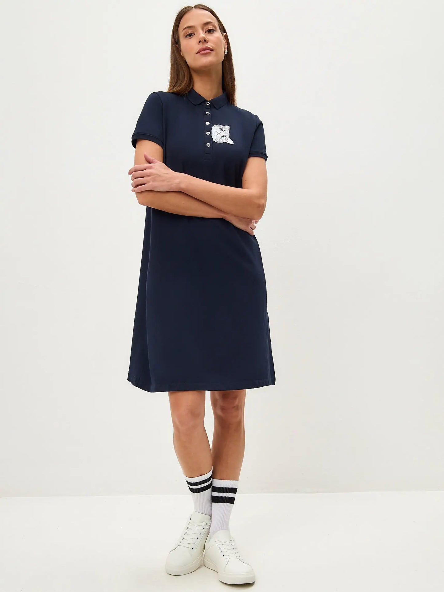 Blue Polo Dress CAT - Polo t-shirt & dress