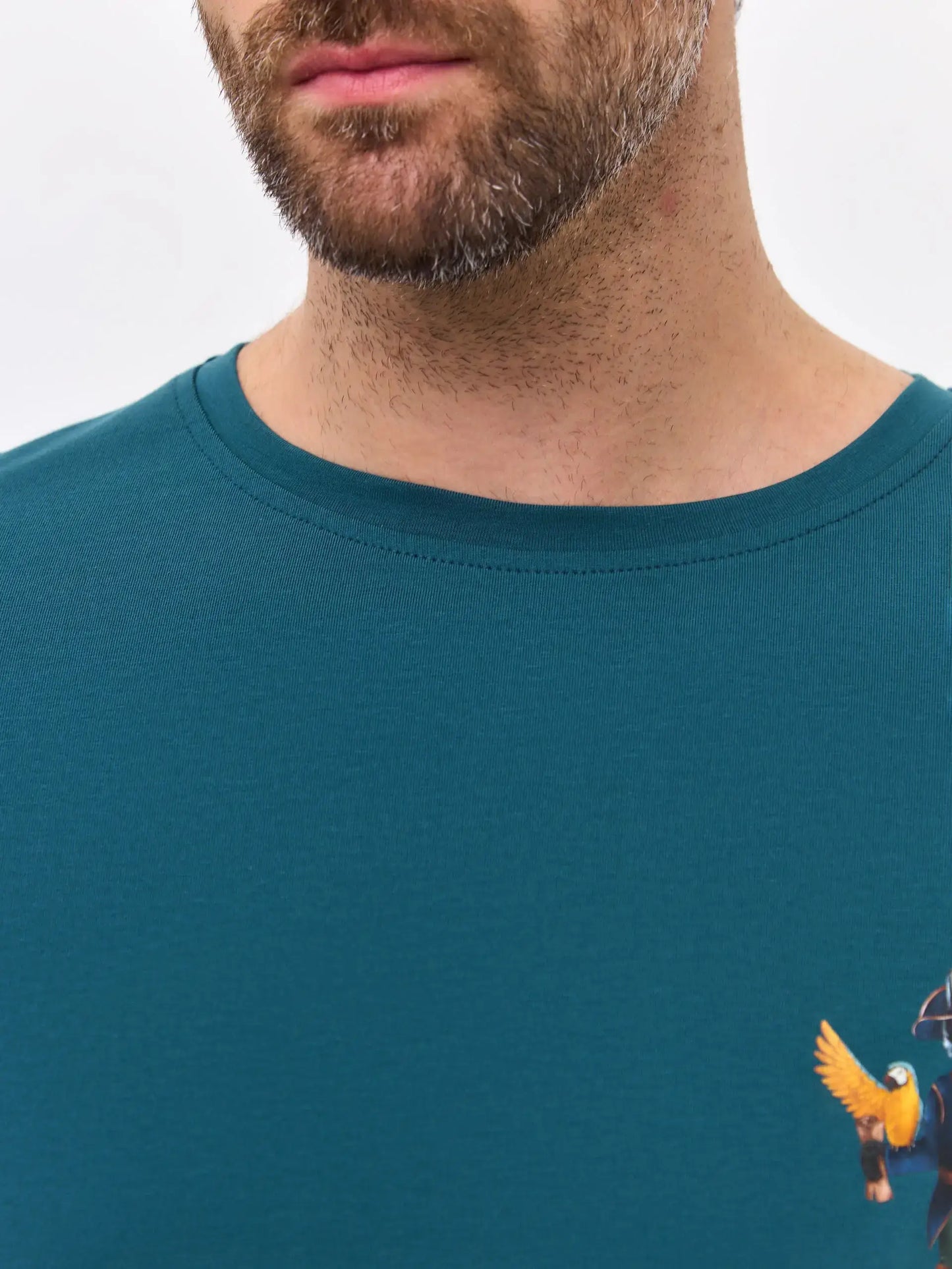 Blue Printed T-shirt PIRAT CAT - T-shirt