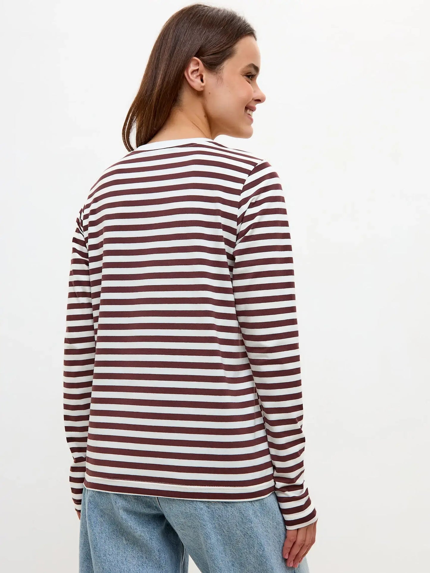 Brown Printed Longsleeve TRENCH COAT CAT - Shirt & Striped shirt