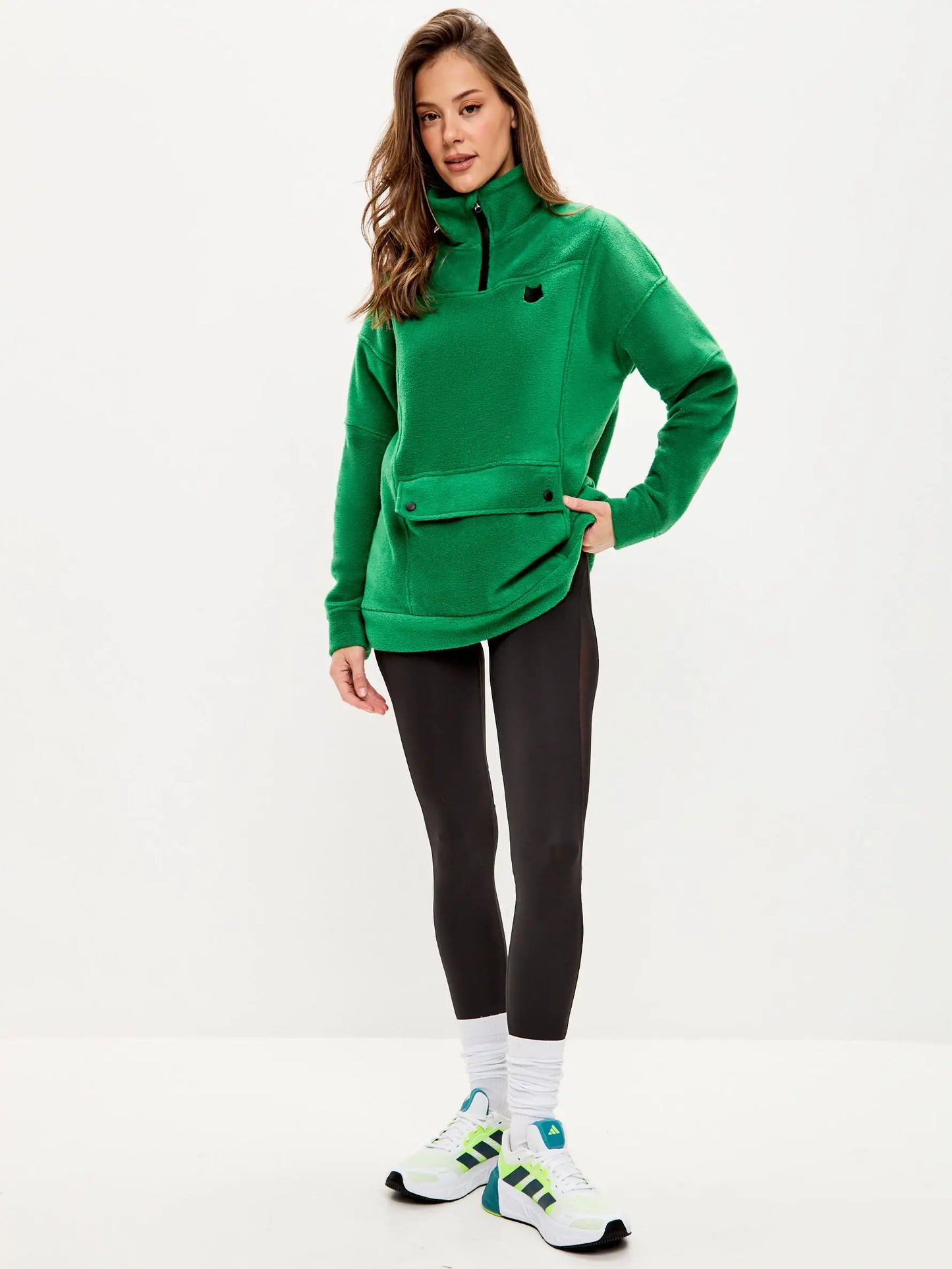 Green Fleece sweatshirt CATFLEES - Fleece (recycled)