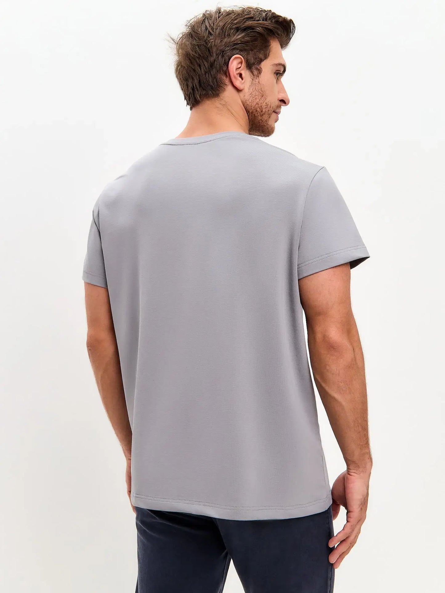 Grey Printed T-shirt DOCTOR CAT - T-shirt