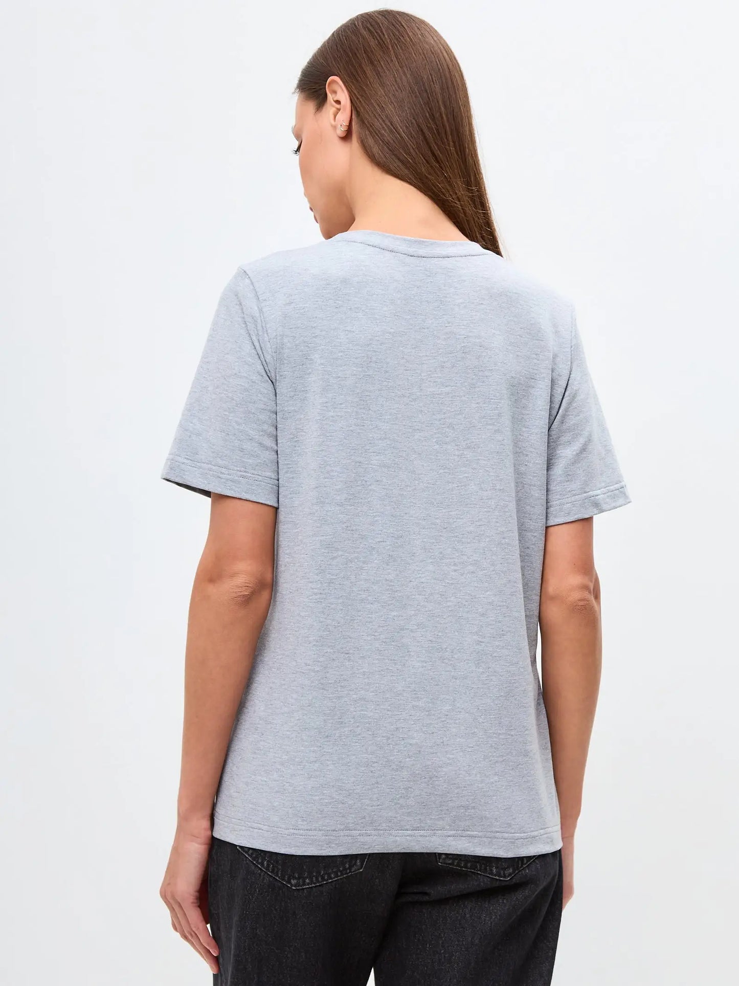 Grey Printed T-shirt ROCKER CAT - T-shirt