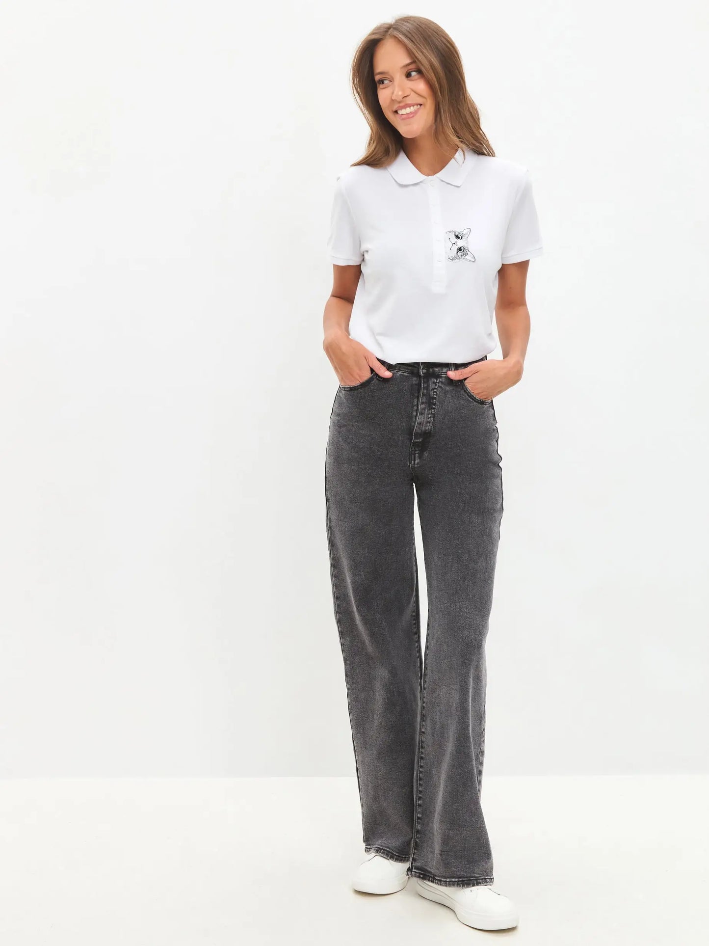 Grey Women’s jeans CAT - Bottom
