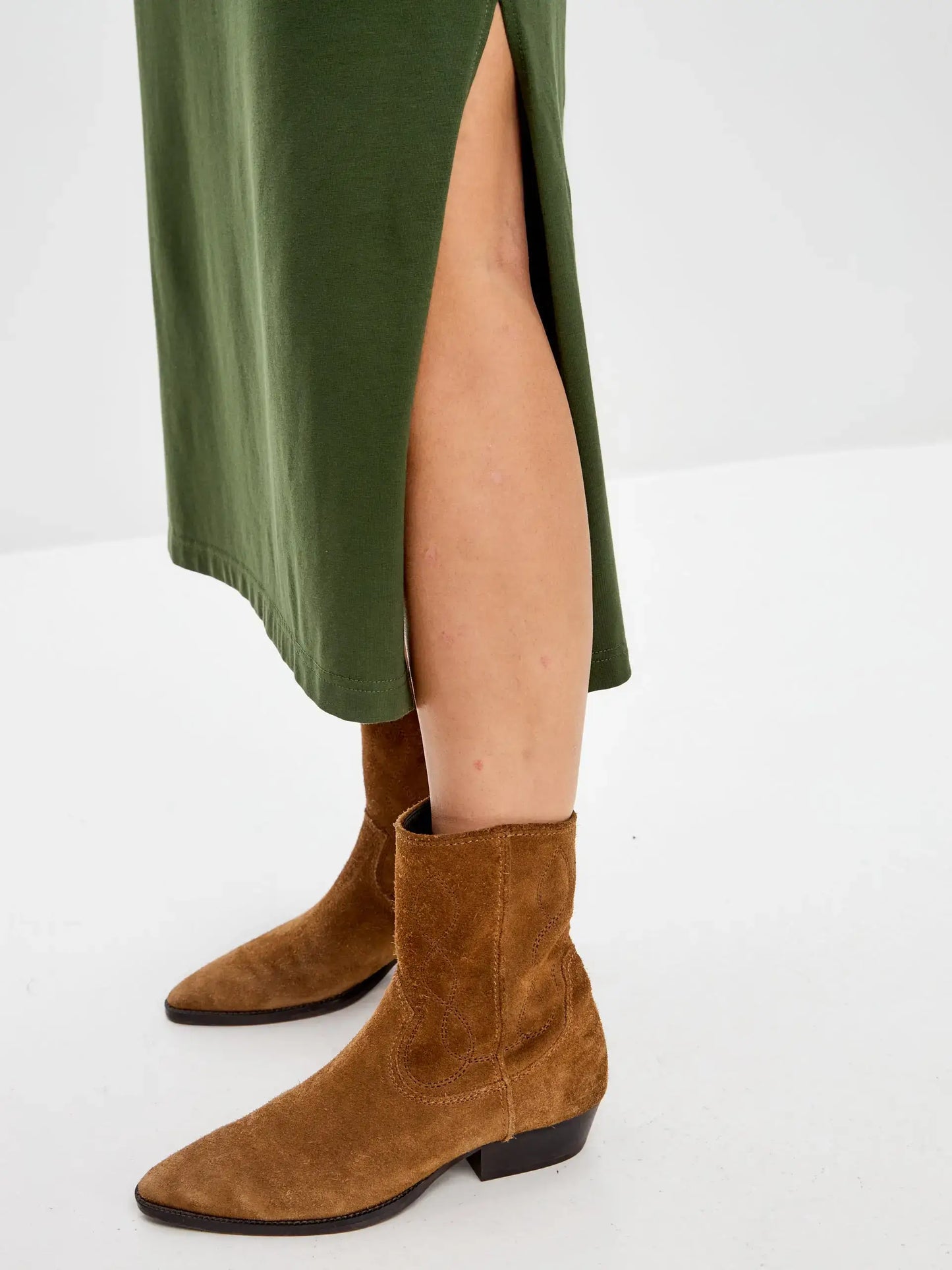 Khaki Printed Dress TRENCH COAT CAT - Dress
