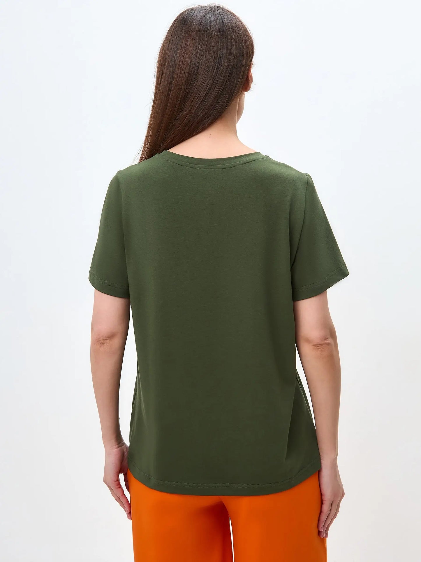 Khaki Printed T-shirt SNOWBOARD CAT - T-shirt