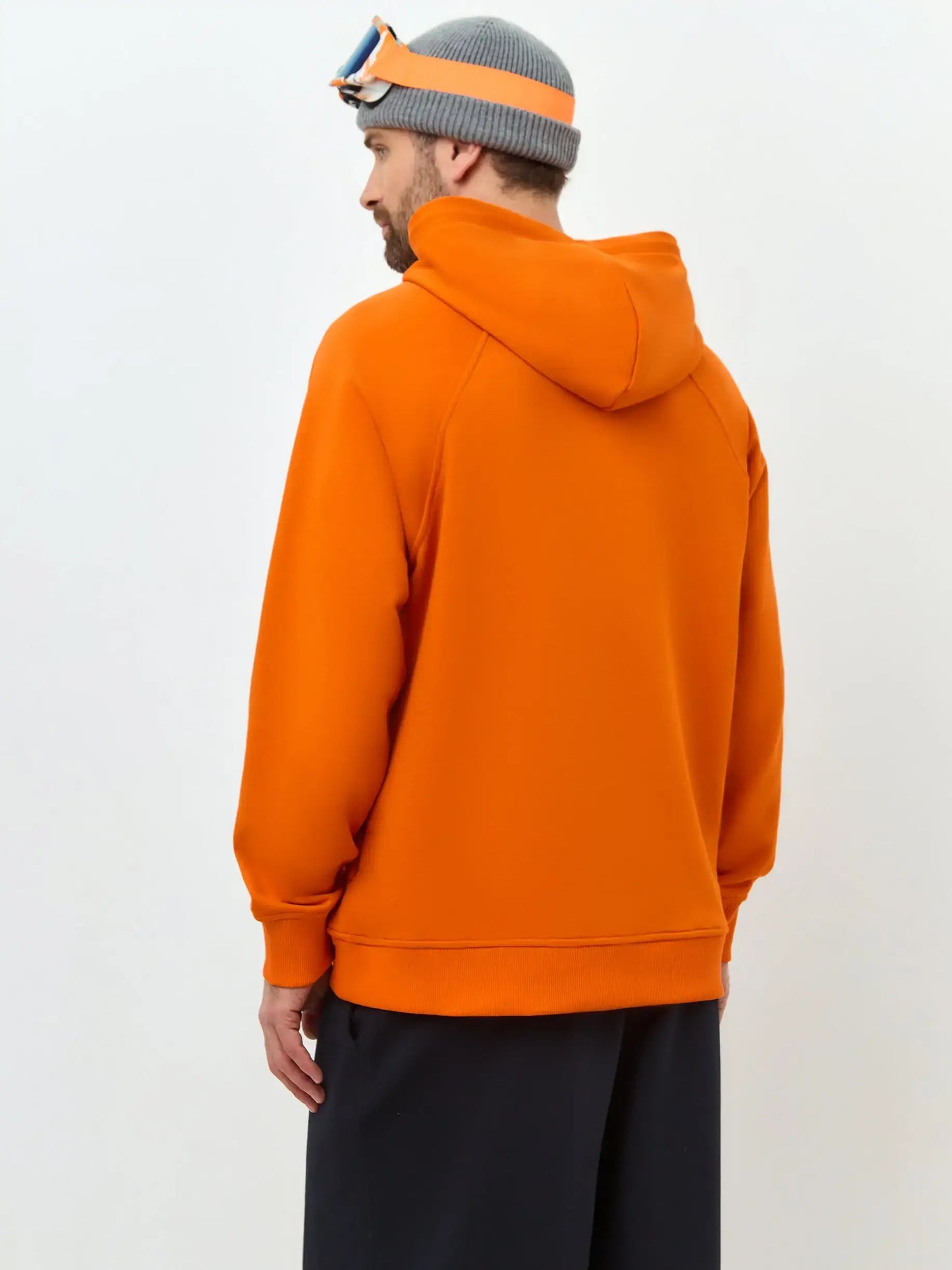 Orange Printed Hoodie SNOWBOARD CAT - Hoodie & sweatshirt