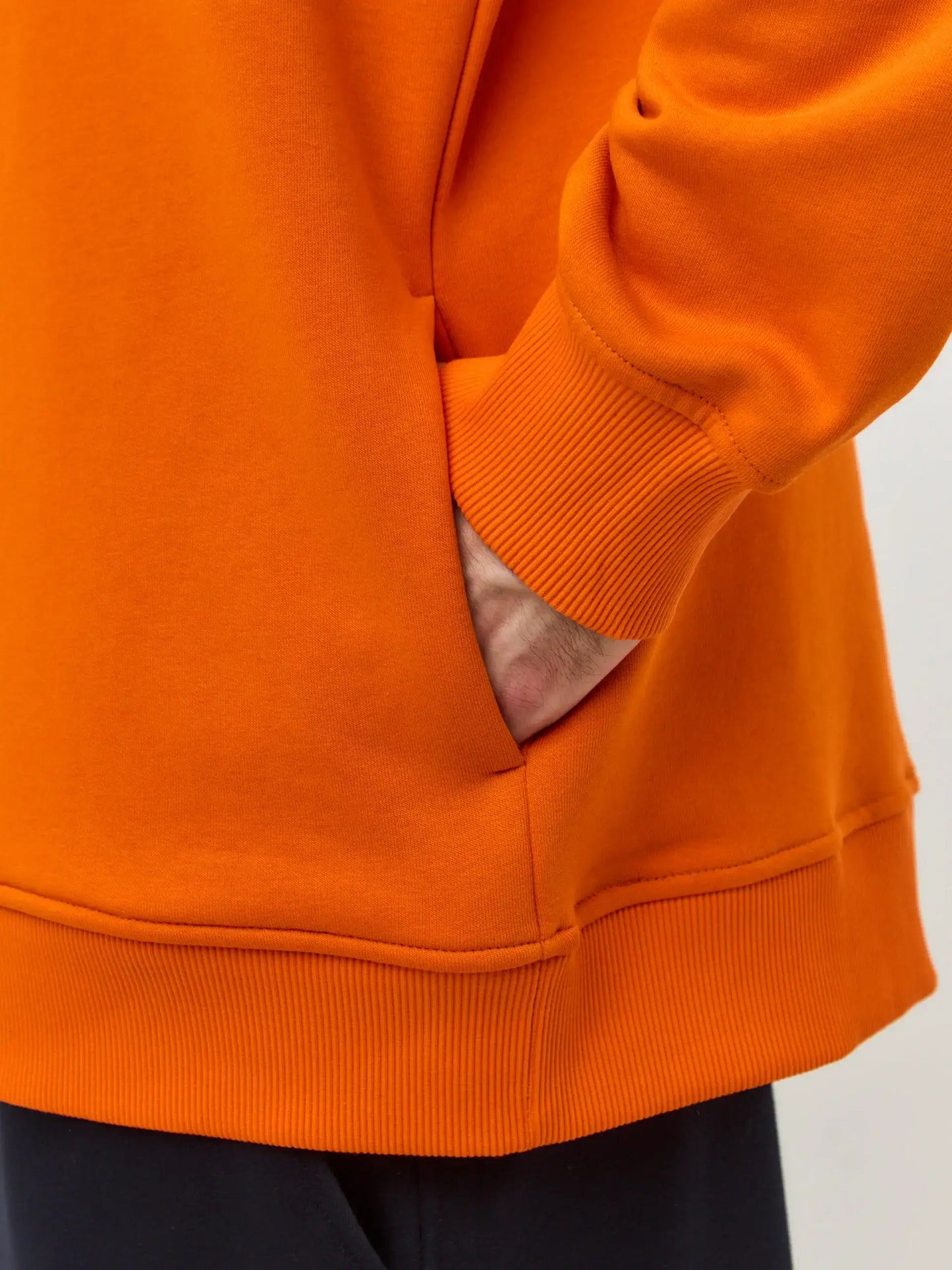 Orange Printed Hoodie SNOWBOARD CAT - Hoodie & sweatshirt