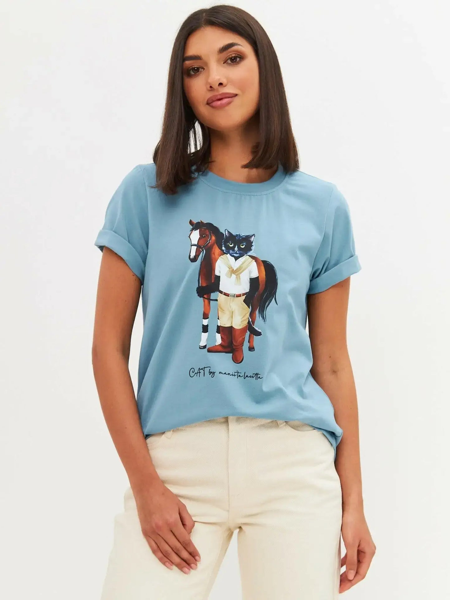 Pack of 2 t-shirts rider cat - Funny Cat | For Cat Lovers | CAT by maniita lacitta