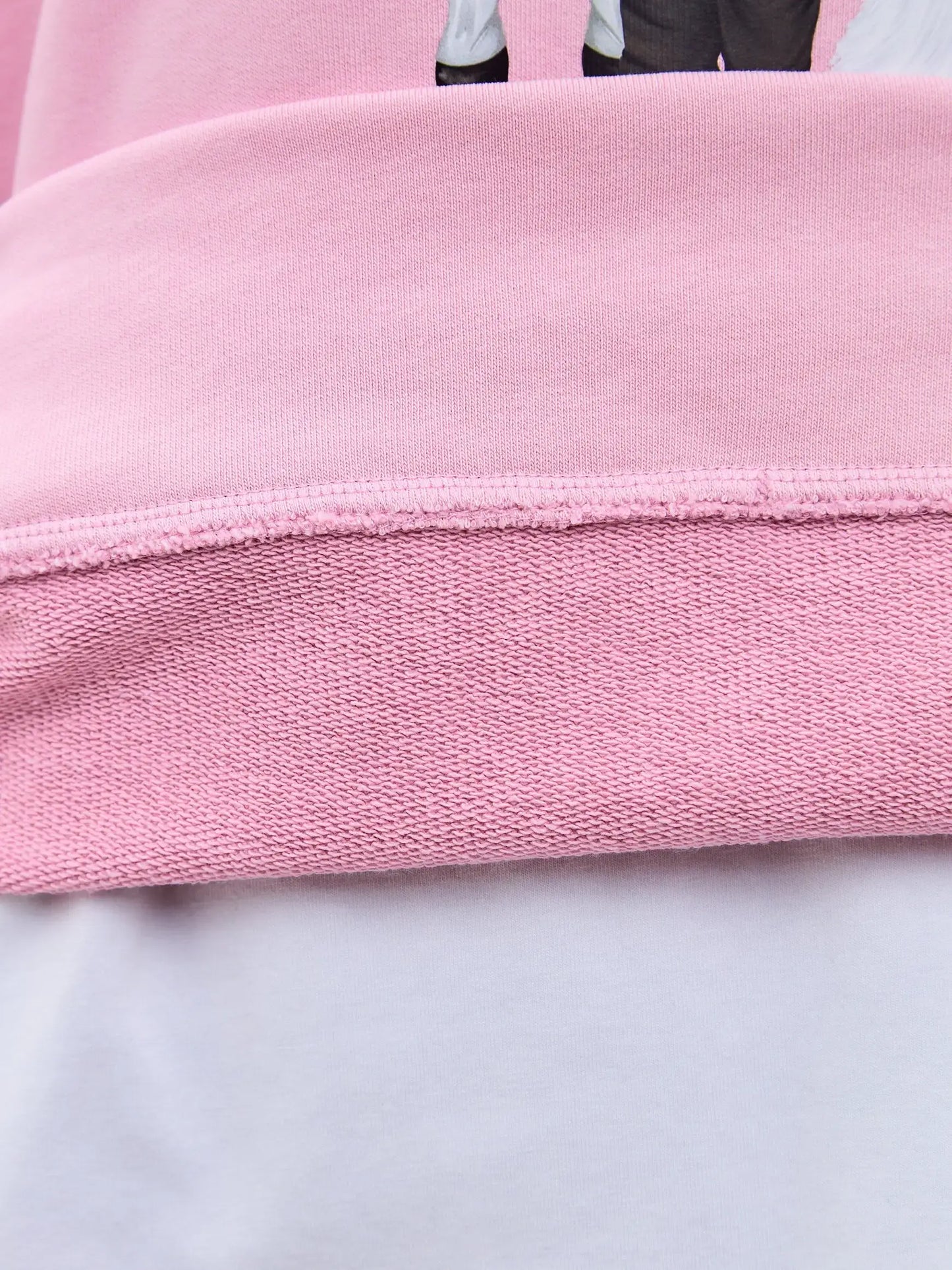 Pink Printed Hoodie WHITE RIDER CAT - Hoodie & sweatshirt