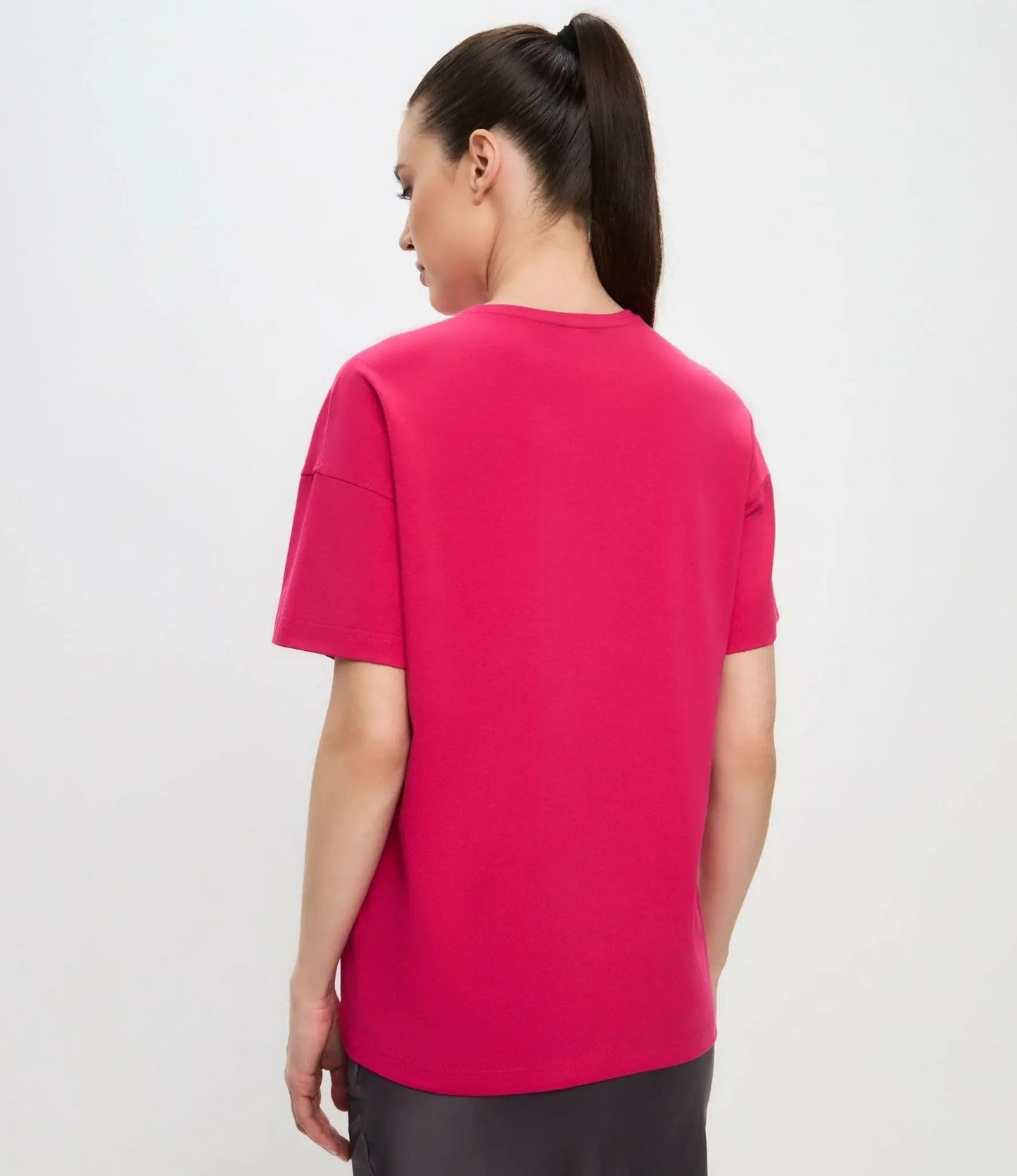 Pink oversized t-shirt minimalist cat - Funny Cat T-shirt | For Cat Lovers | CAT by maniita lacitta