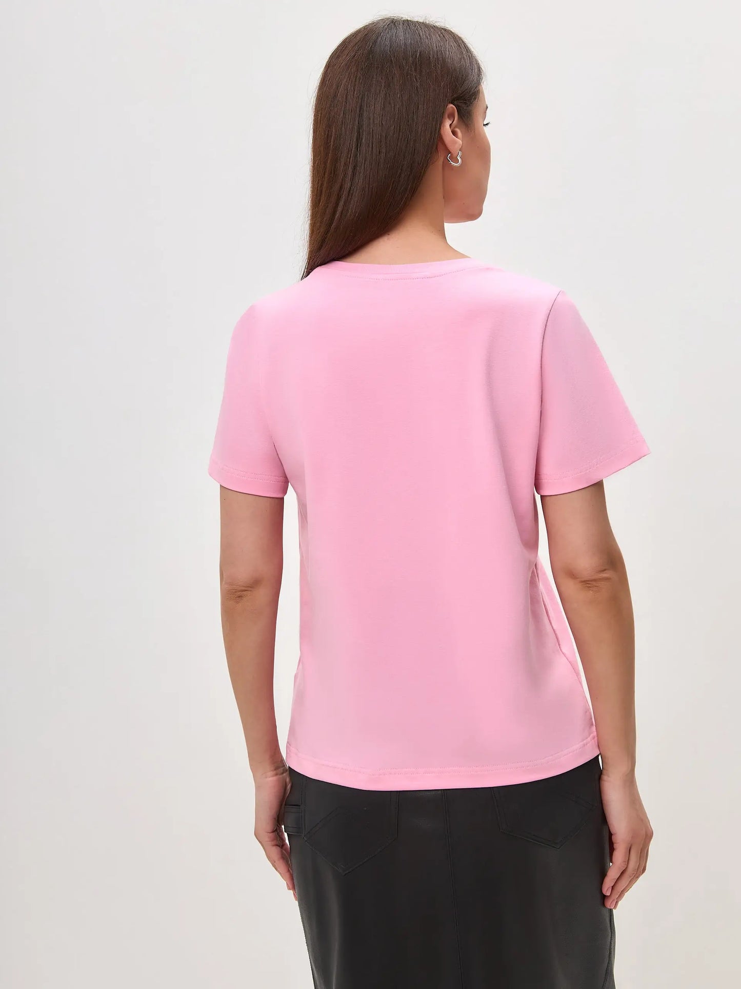 Pink Printed T-shirt ROCKER CAT - T-shirt