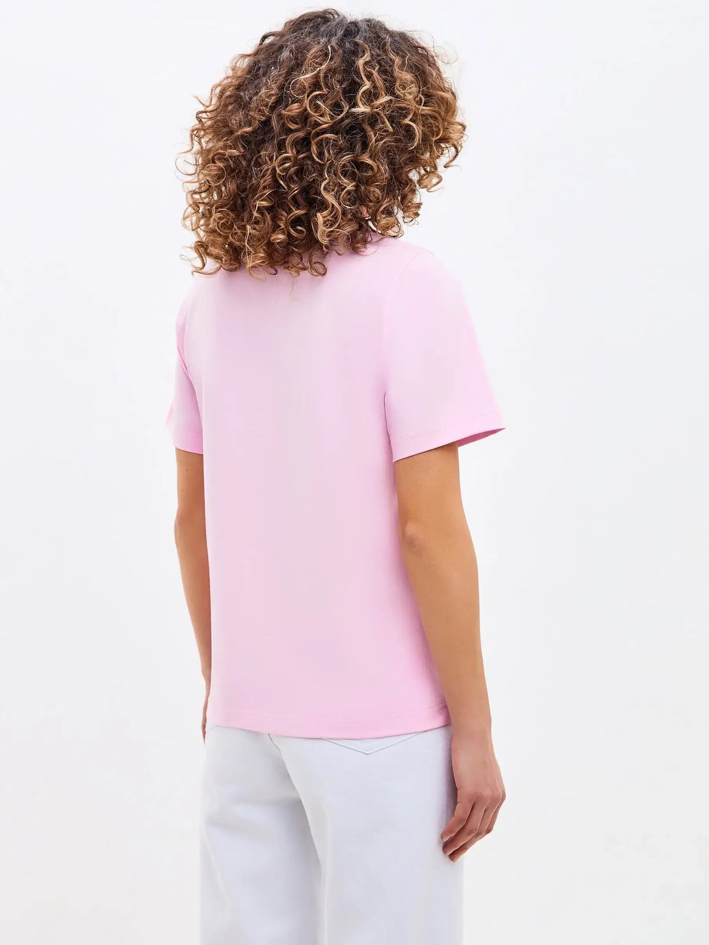 Pink Printed T-shirt WHITE RIDER CAT - T-shirt