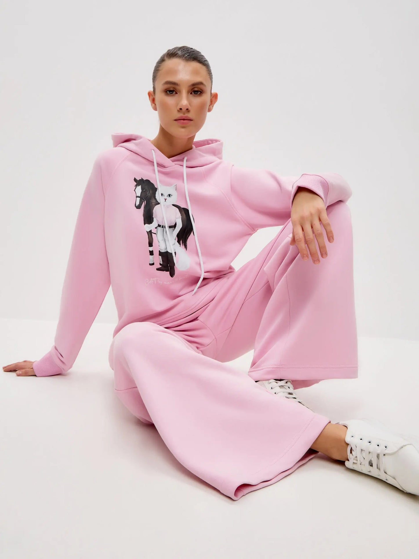Pink Women’s sweatpants CAT - Bottom