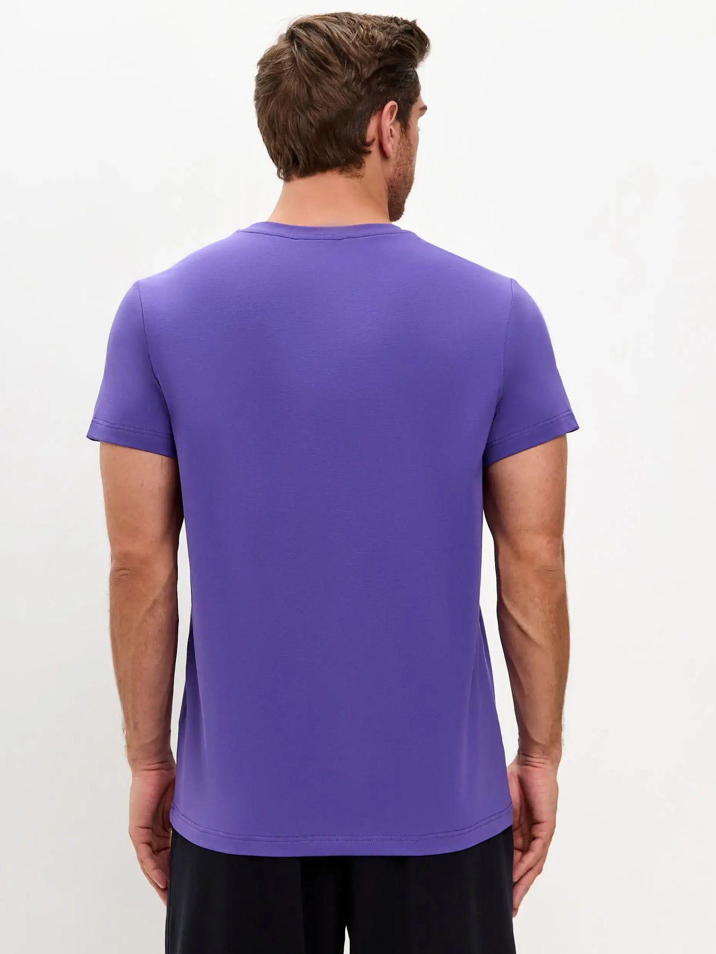 Purple Printed T-shirt SKI CAT - T-shirt