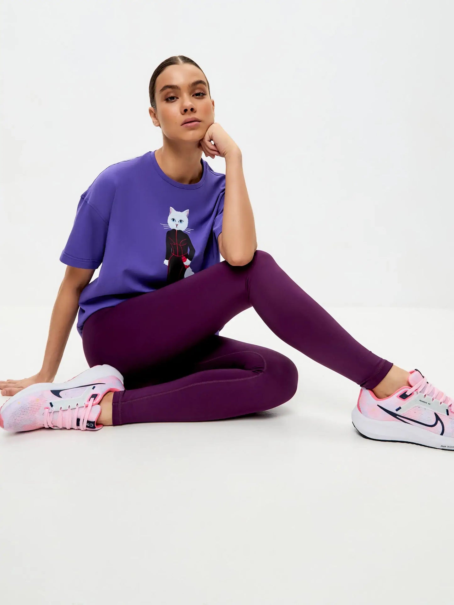 Purple Women’s leggins CAT - Bottom