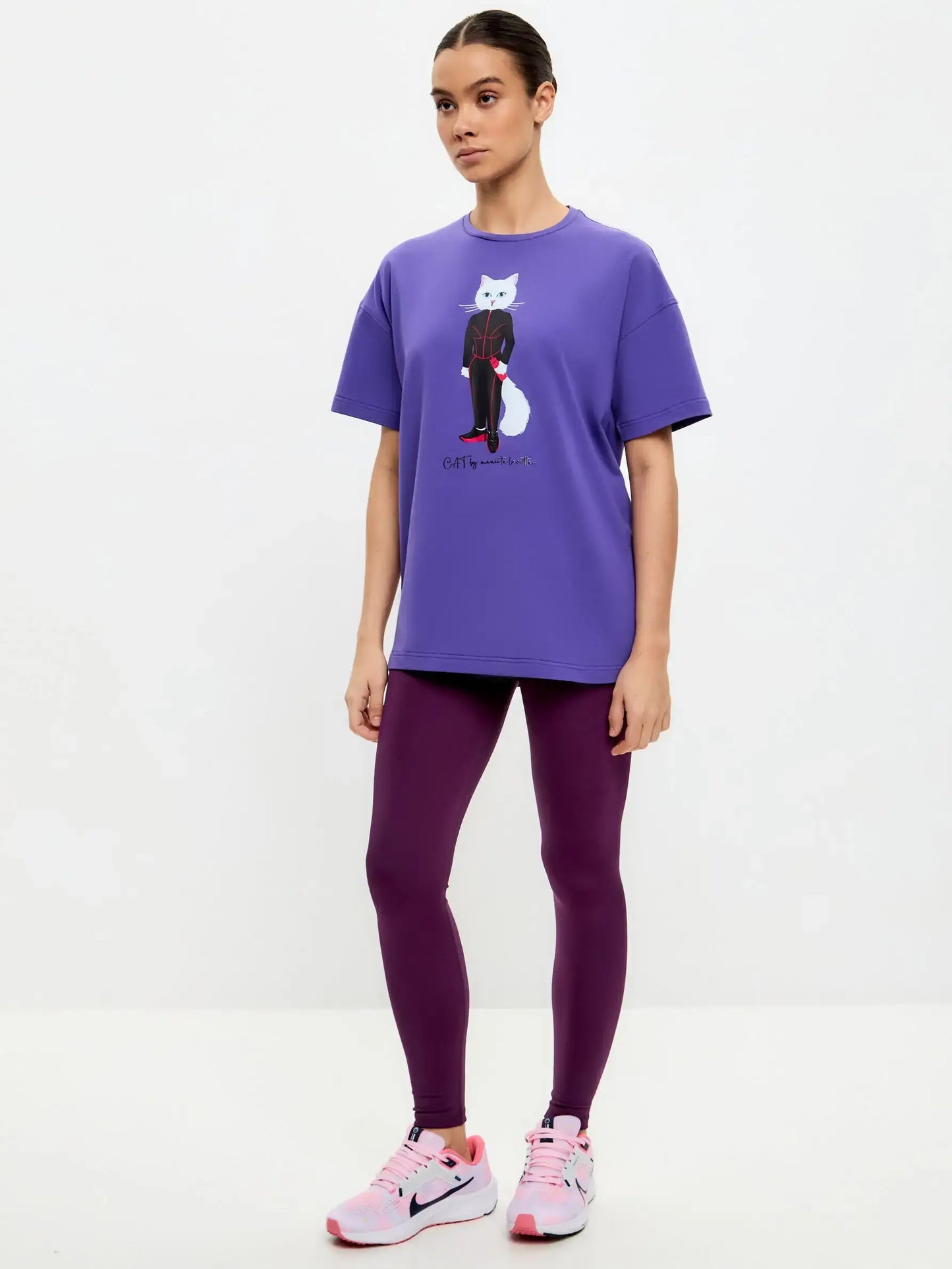 Purple Women’s leggins CAT - Bottom