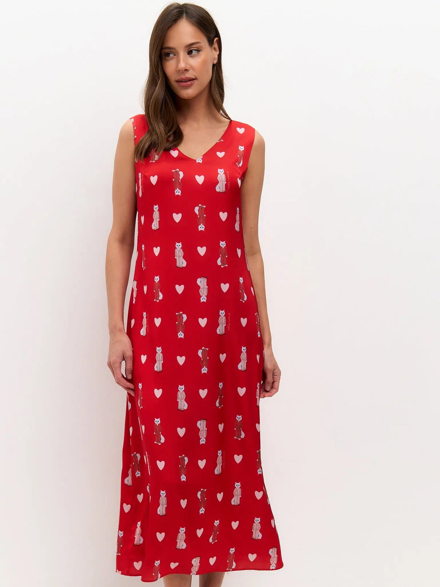 Red silk loungewear - Loungewear
