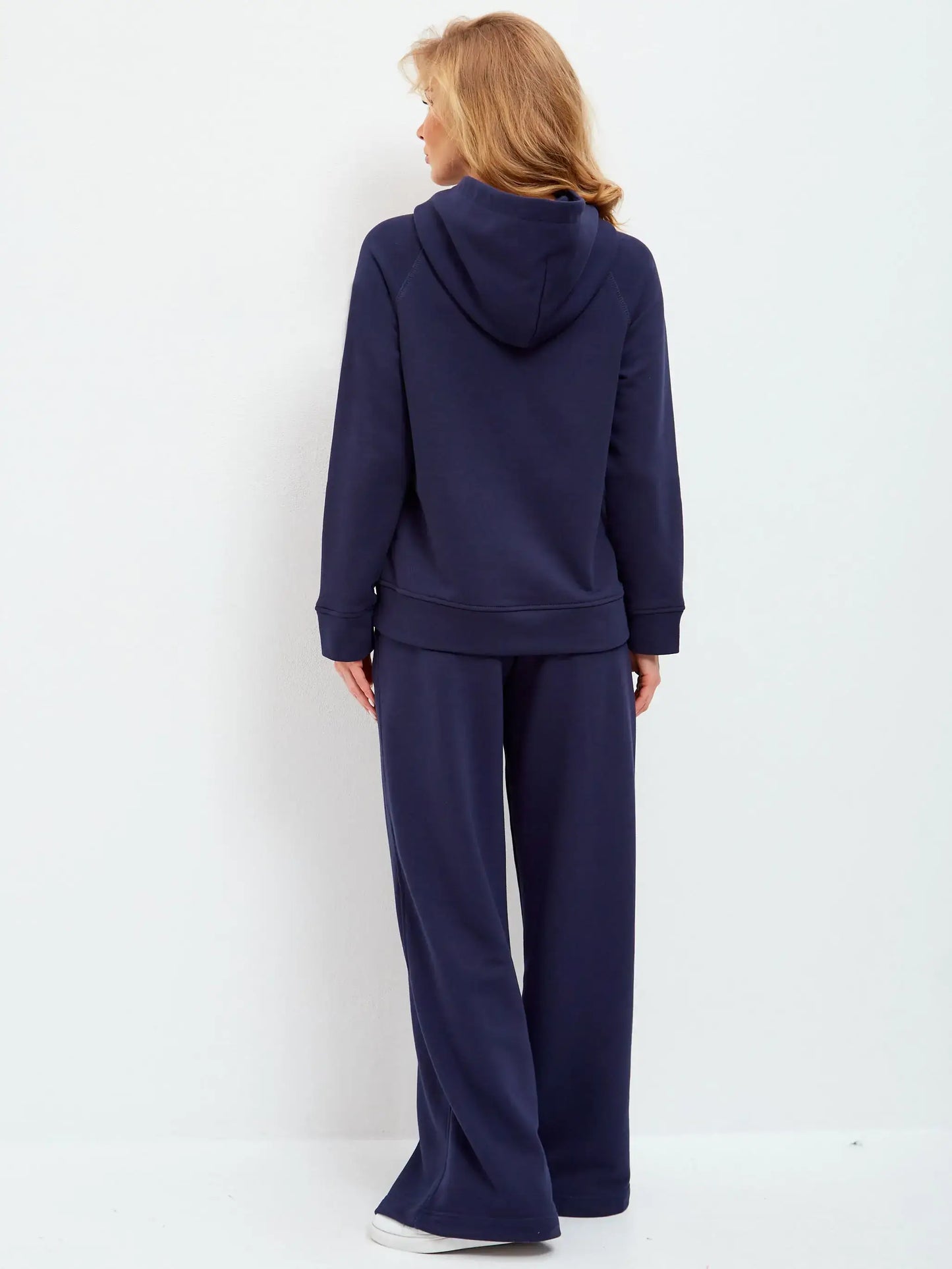 Set: sports chic suit navy with a Cat print Sport Casual Cat
