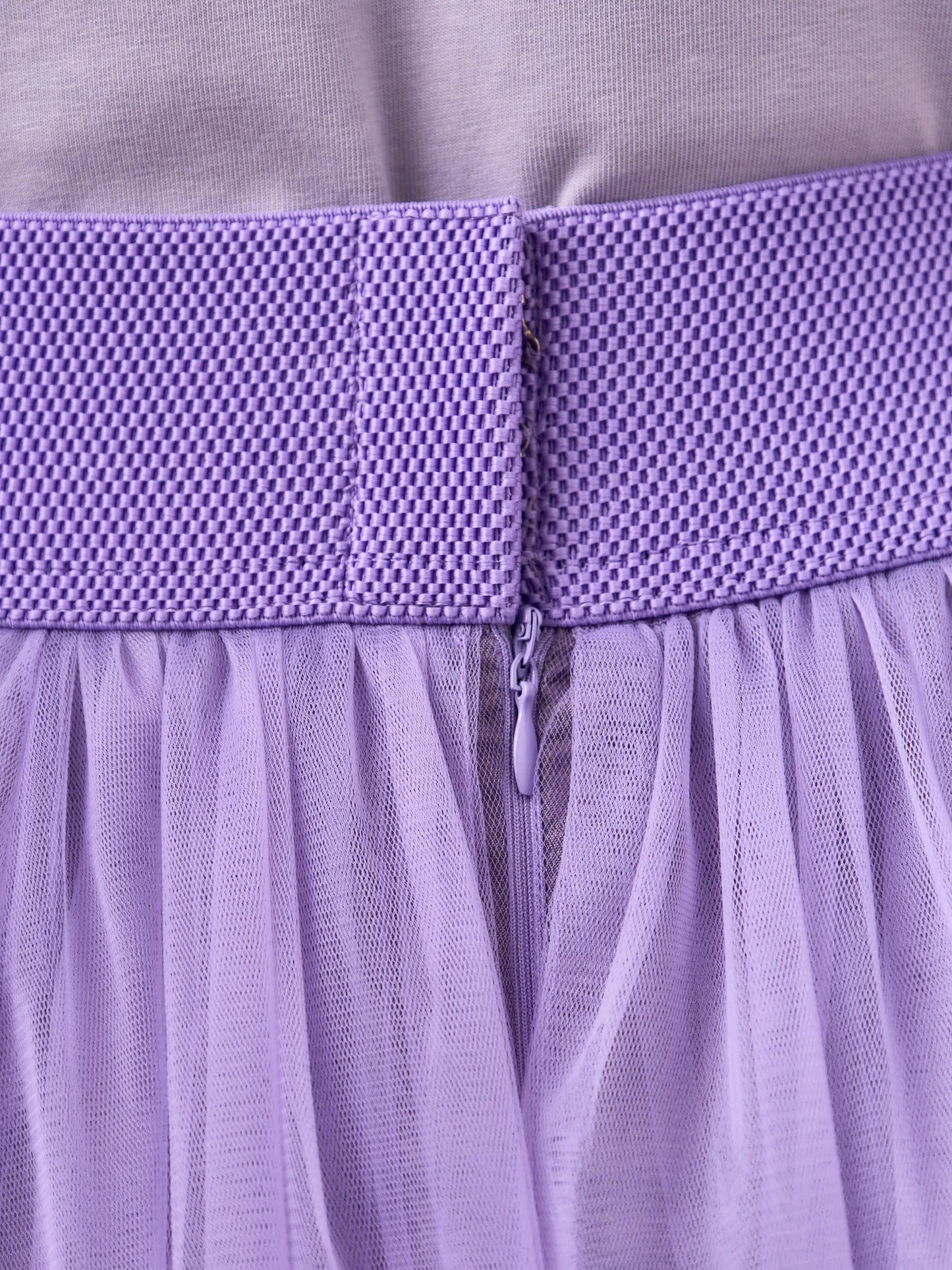 Set: women’s purple t-shirt with a white cat and purple mesh maxi skirt - Funny Cat | For Cat Lovers | CAT by maniita