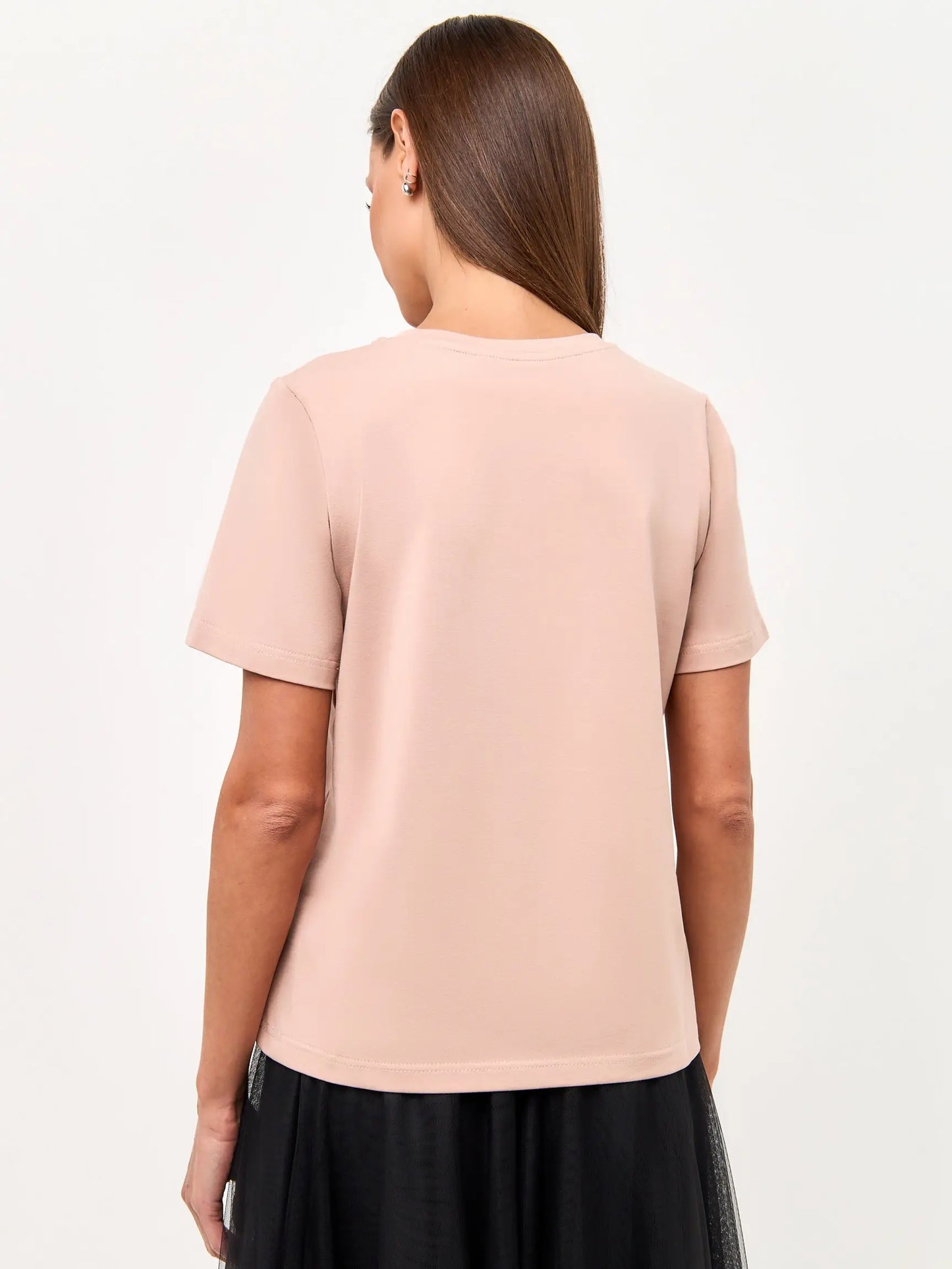 Set: women’s soft pink t-shirt with a ballerina kitten and a black tulle maxi skirt - Funny Cat | For Cat Lovers | CAT