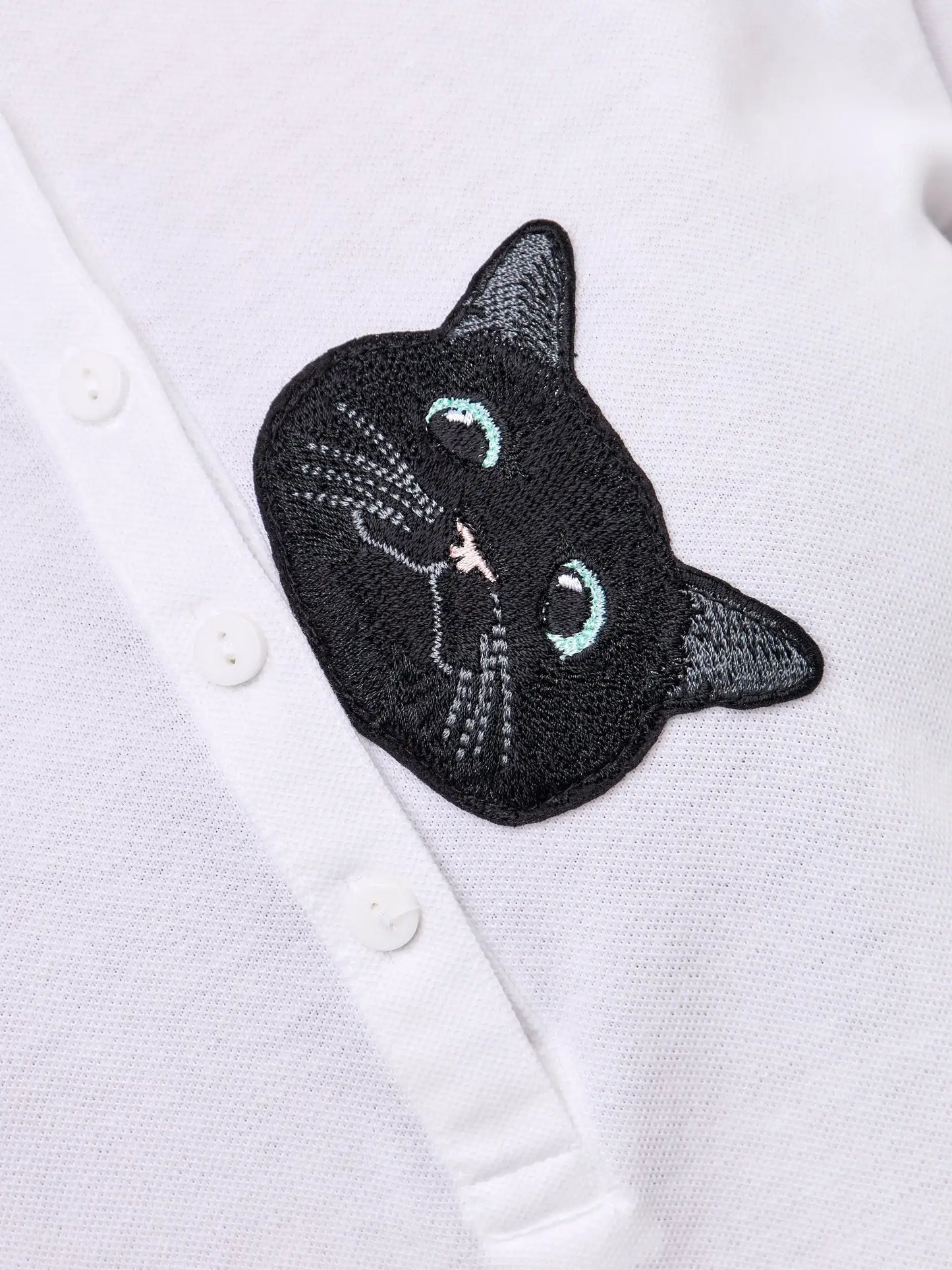 White Polo T-shirt CAT - Polo t-shirt & dress