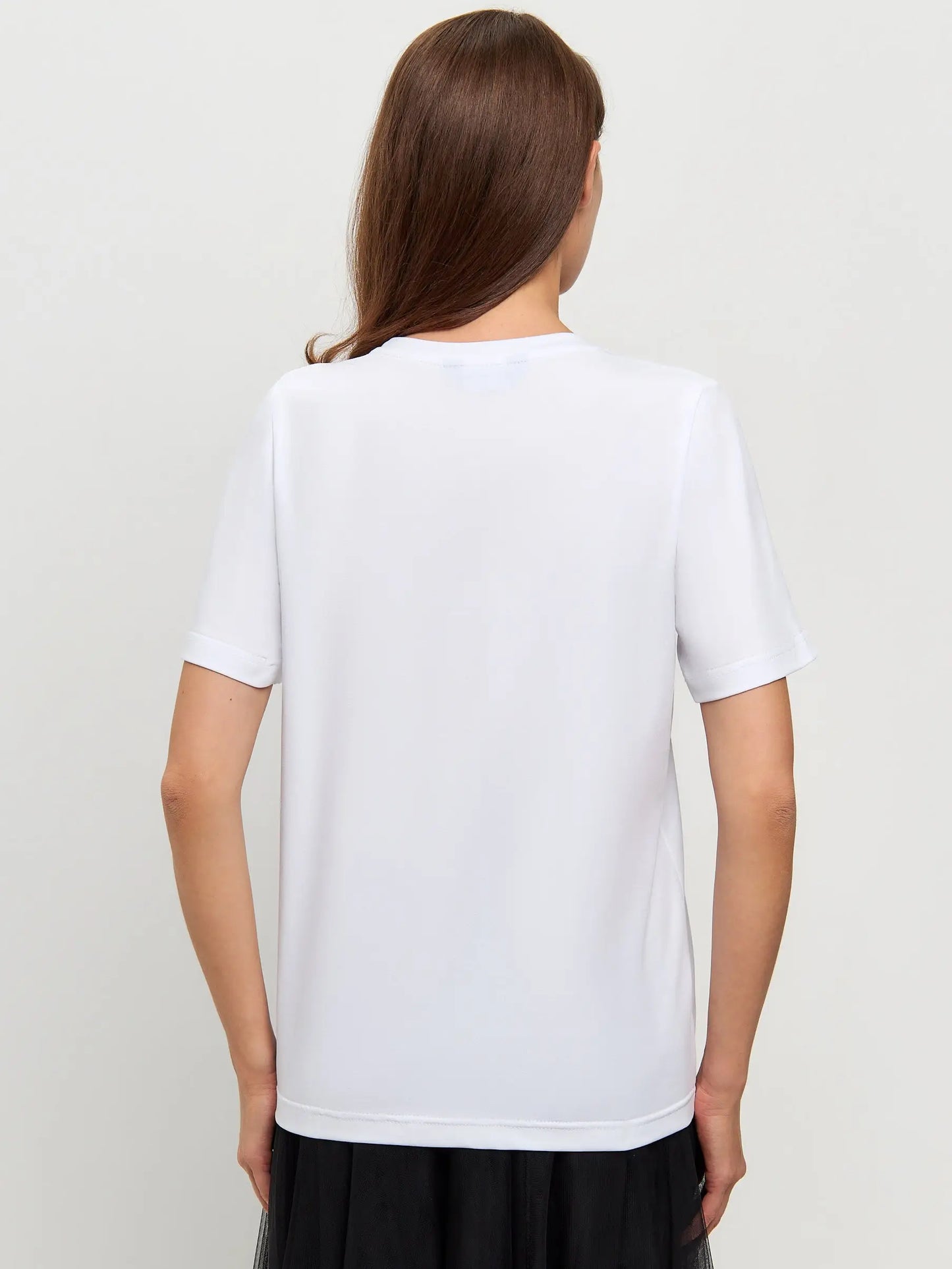 Set: women’s white t-shirt with a white cat and black tulle skirt - Funny Cat | For Cat Lovers | CAT by maniita lacitta