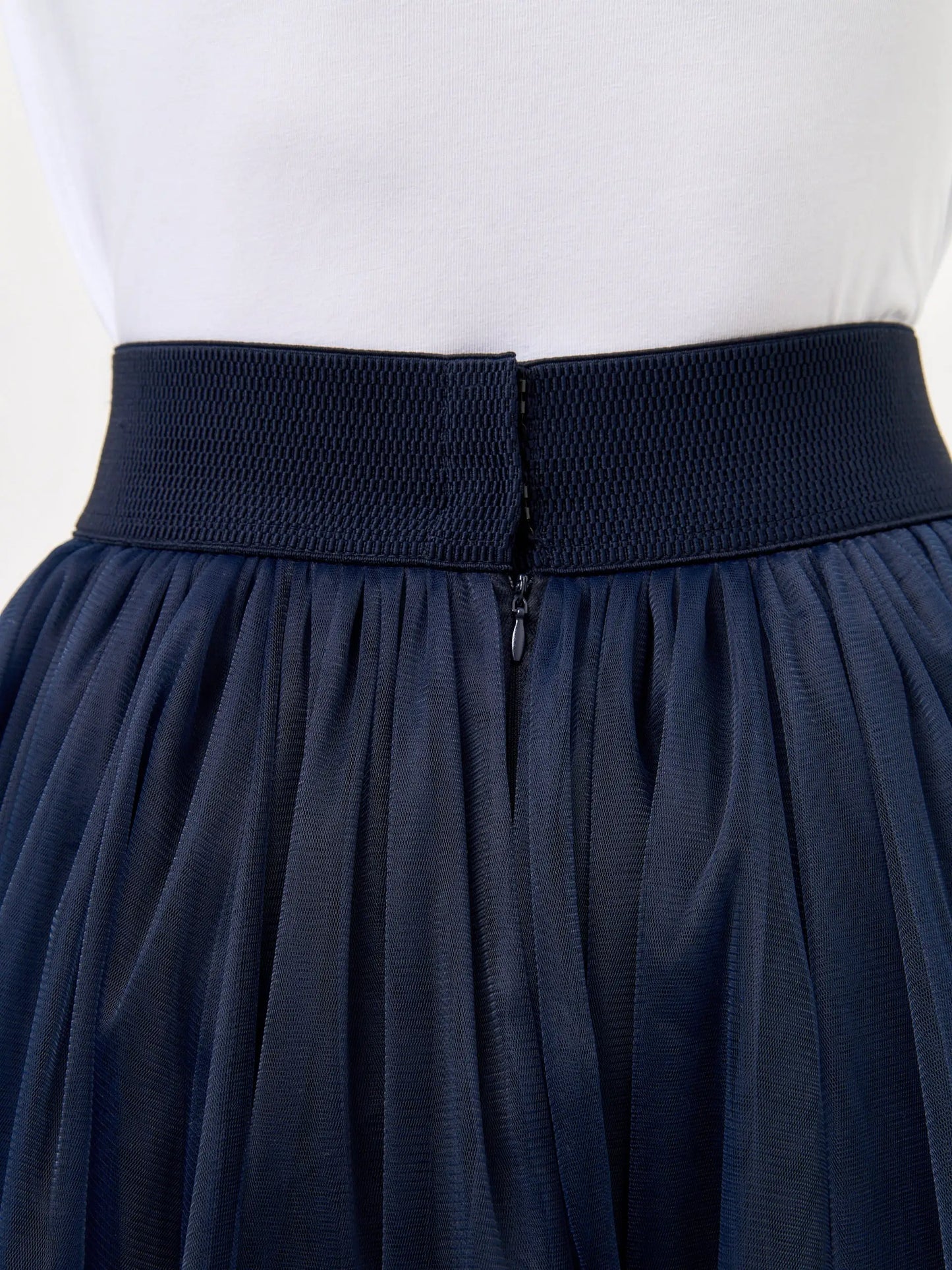 Set: women’s white t-shirt with a mini black cat and a dark blue tulle maxi skirt - Funny Cat | For Cat Lovers | CAT