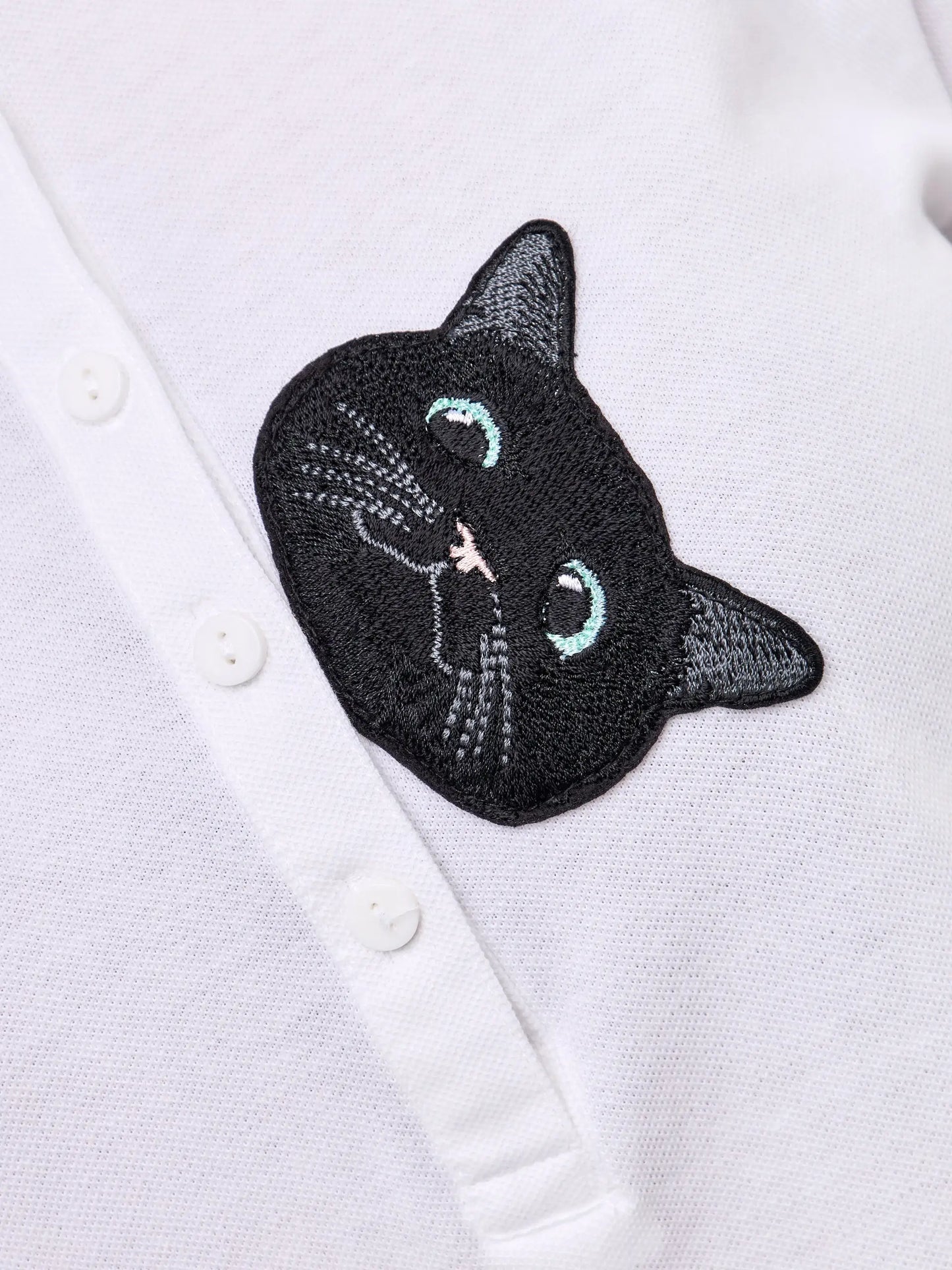 White Polo T-shirt CAT - Polo t-shirt & dress