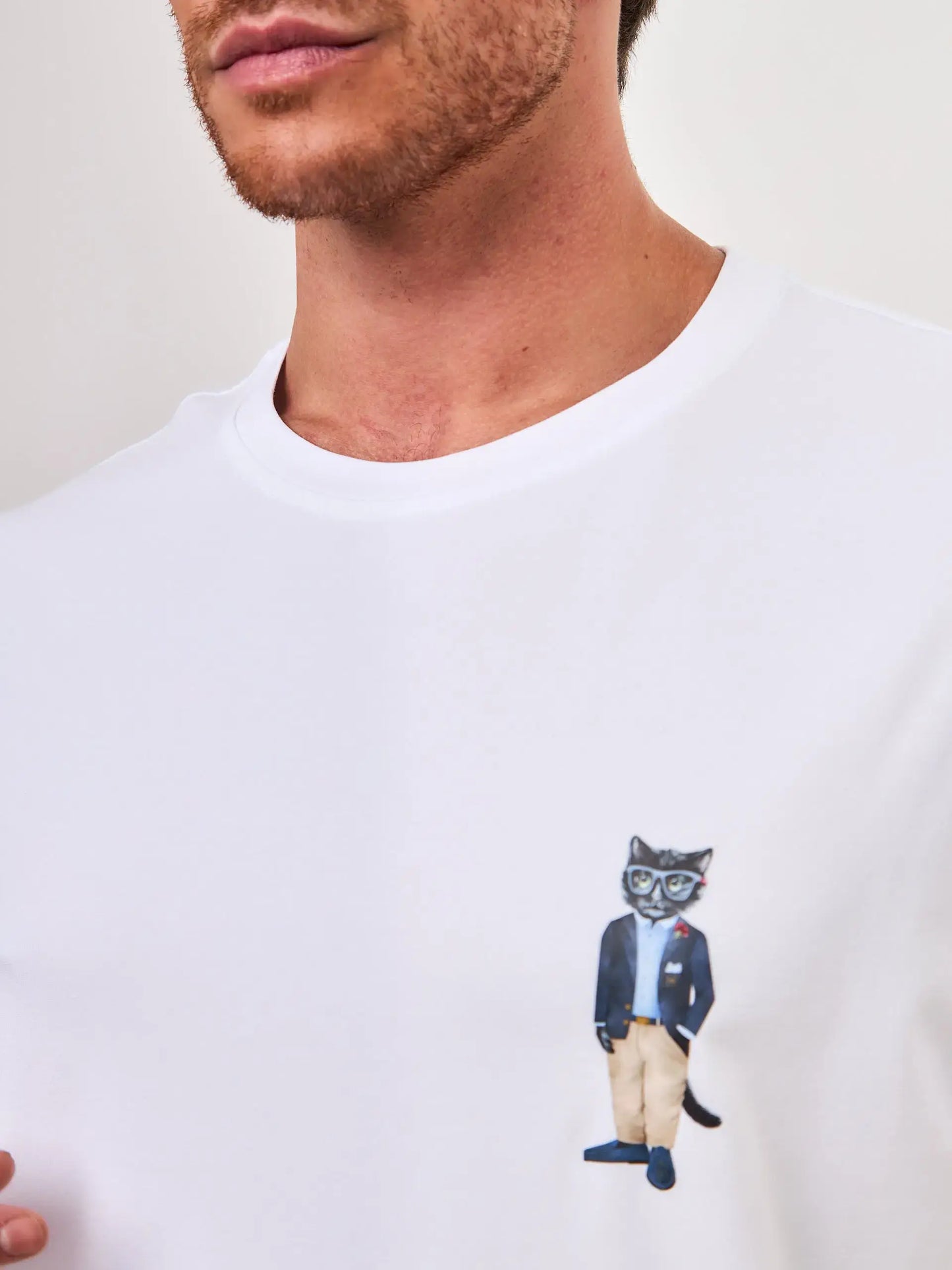 White t-shirt logo cat - Funny Cat T-shirt | For Cat Lovers | CAT by maniita lacitta