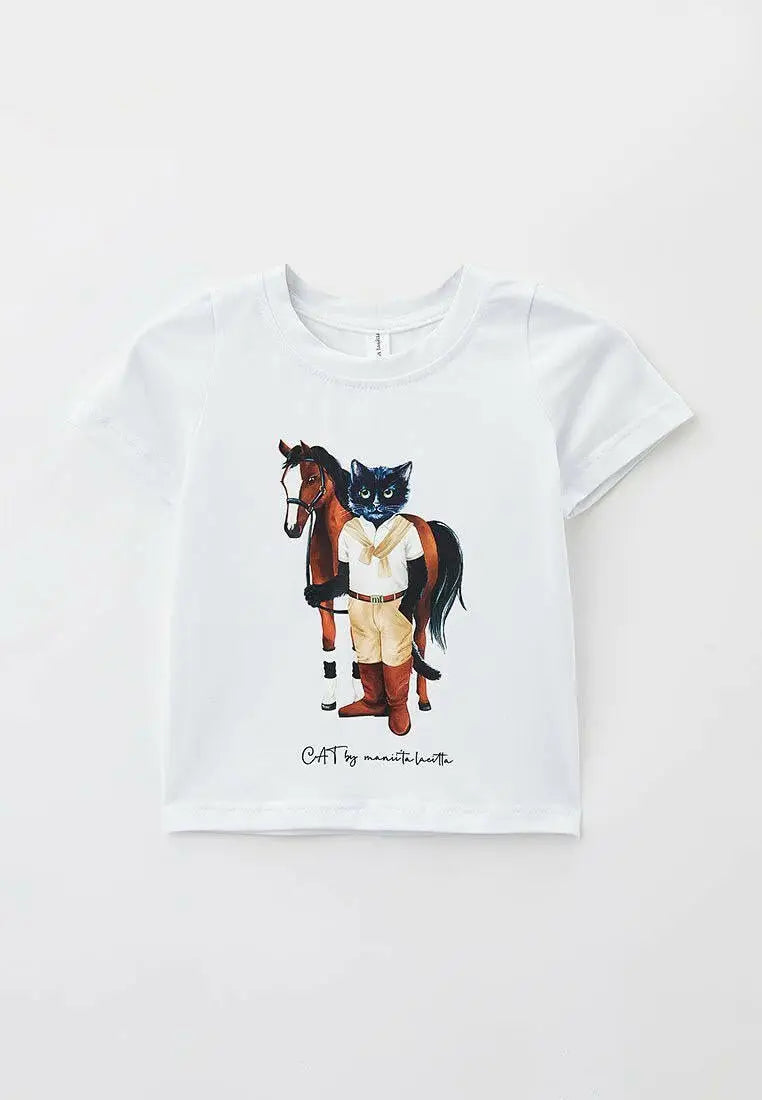 White t shirt rider cat Funny Cat T shirt | For Cat Lovers | CAT by maniita lacitta