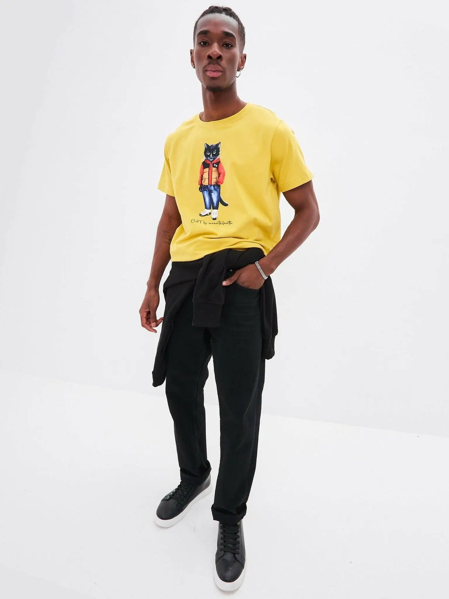 Printed T-shirt SPORT CASUAL CAT - Maniita Lacitta