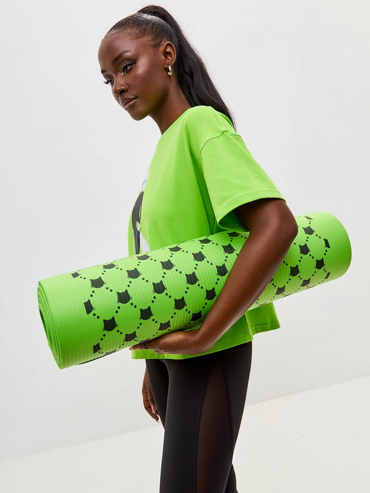 Yoga & fitness mat with cat - Funny Cat | For Cat Lovers | CAT by maniita lacitta