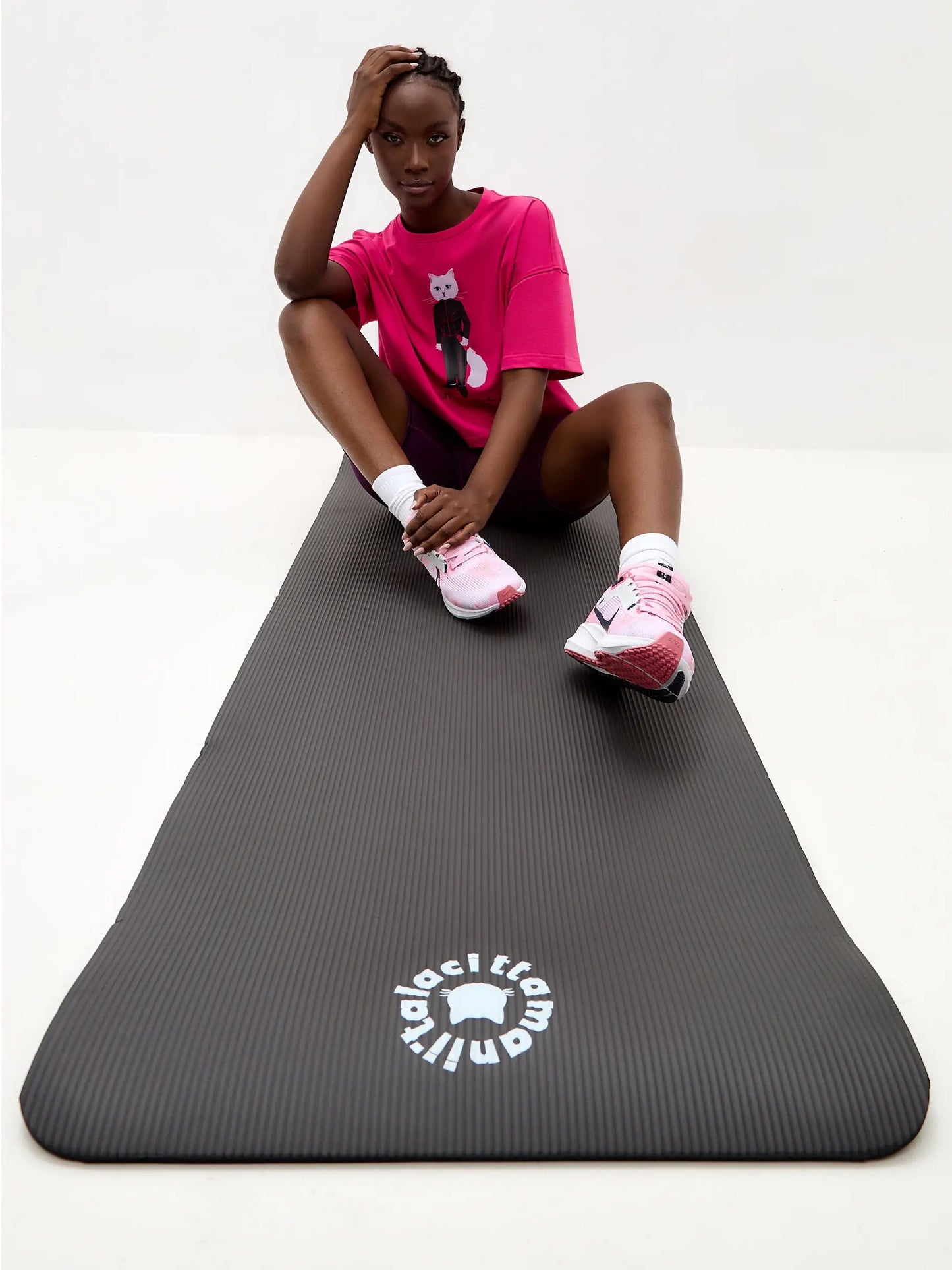 Yoga & fitness mat with cat - Funny Cat | For Cat Lovers | CAT by maniita lacitta