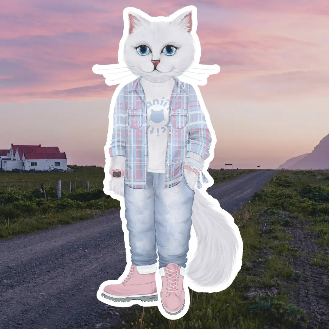 Country White Cat | CAT by maniita lacitta