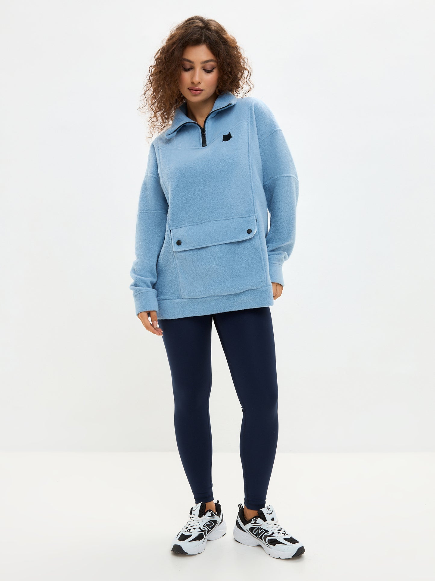 Blue Fleece sweatshirt CATFLEES - Fleece (recycled)