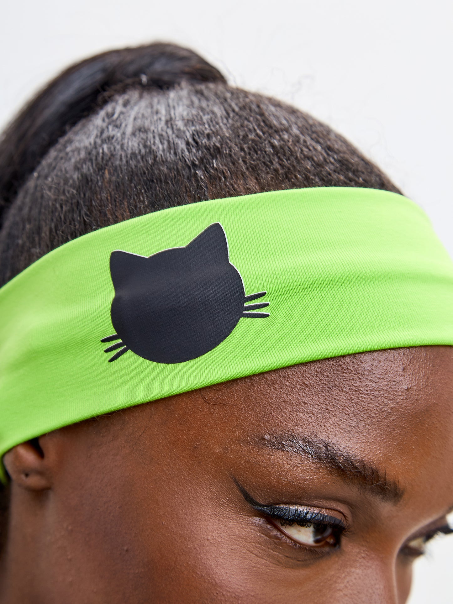 Green Headband with CAT - One size / Green / Regular