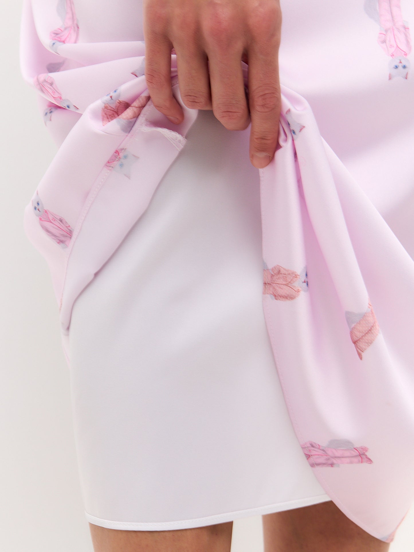 Pink silk loungewear