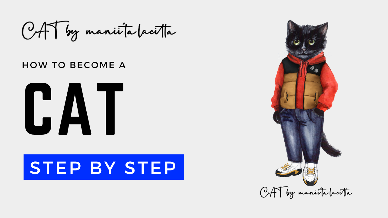 Load video: Cat print clothing maniita lacitta