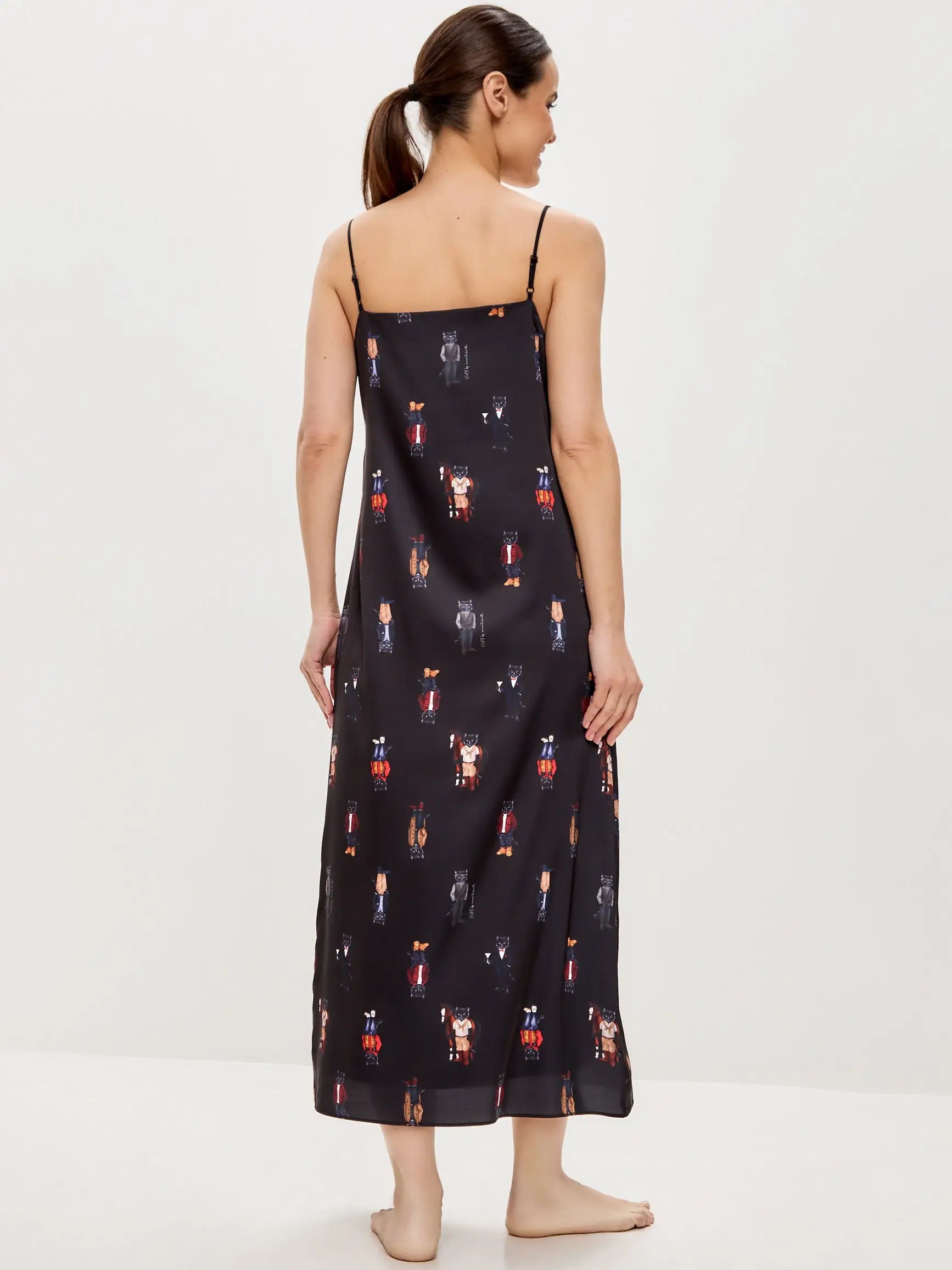 Black silk loungewear - Loungewear